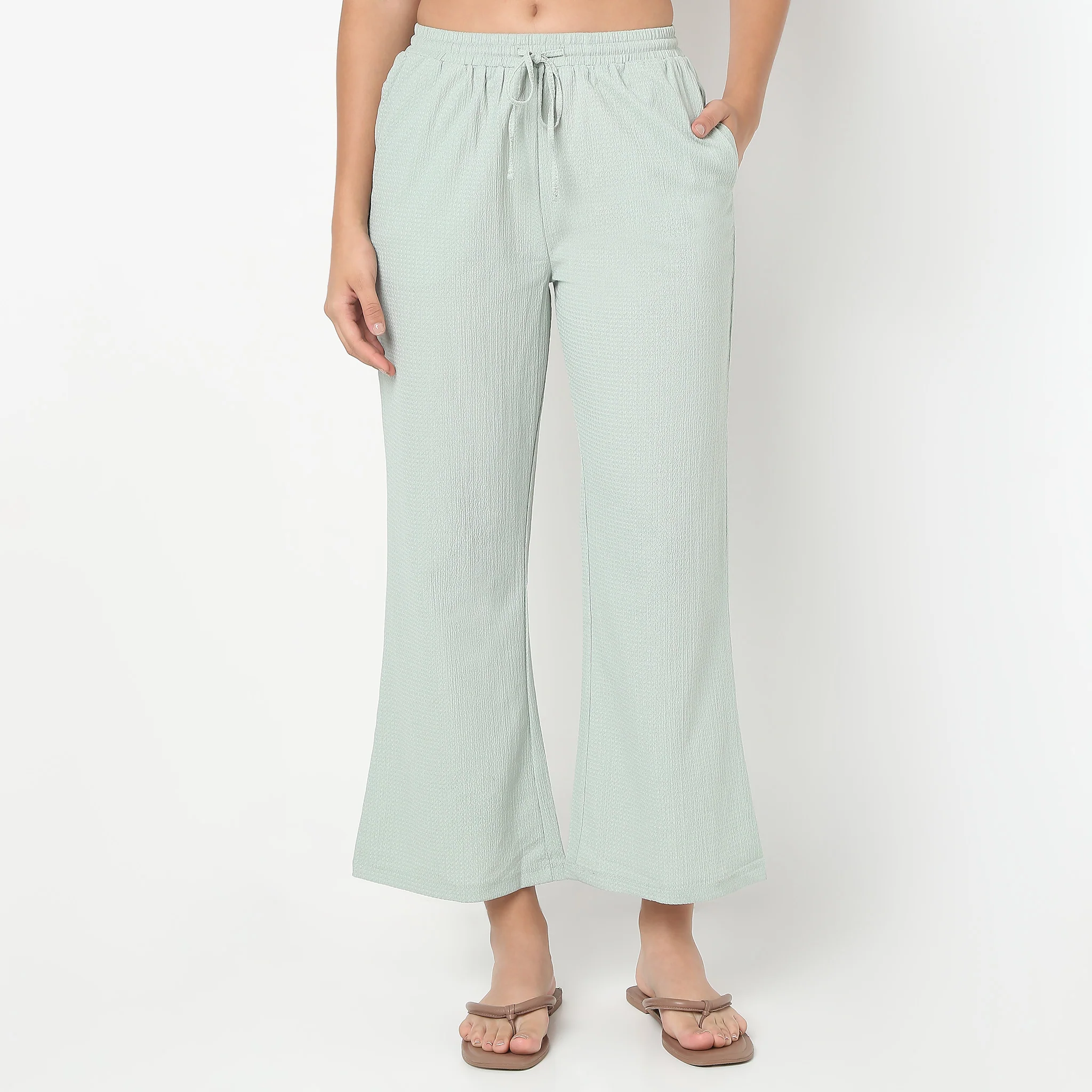 Solid Loungewear Palazzo - Image 7