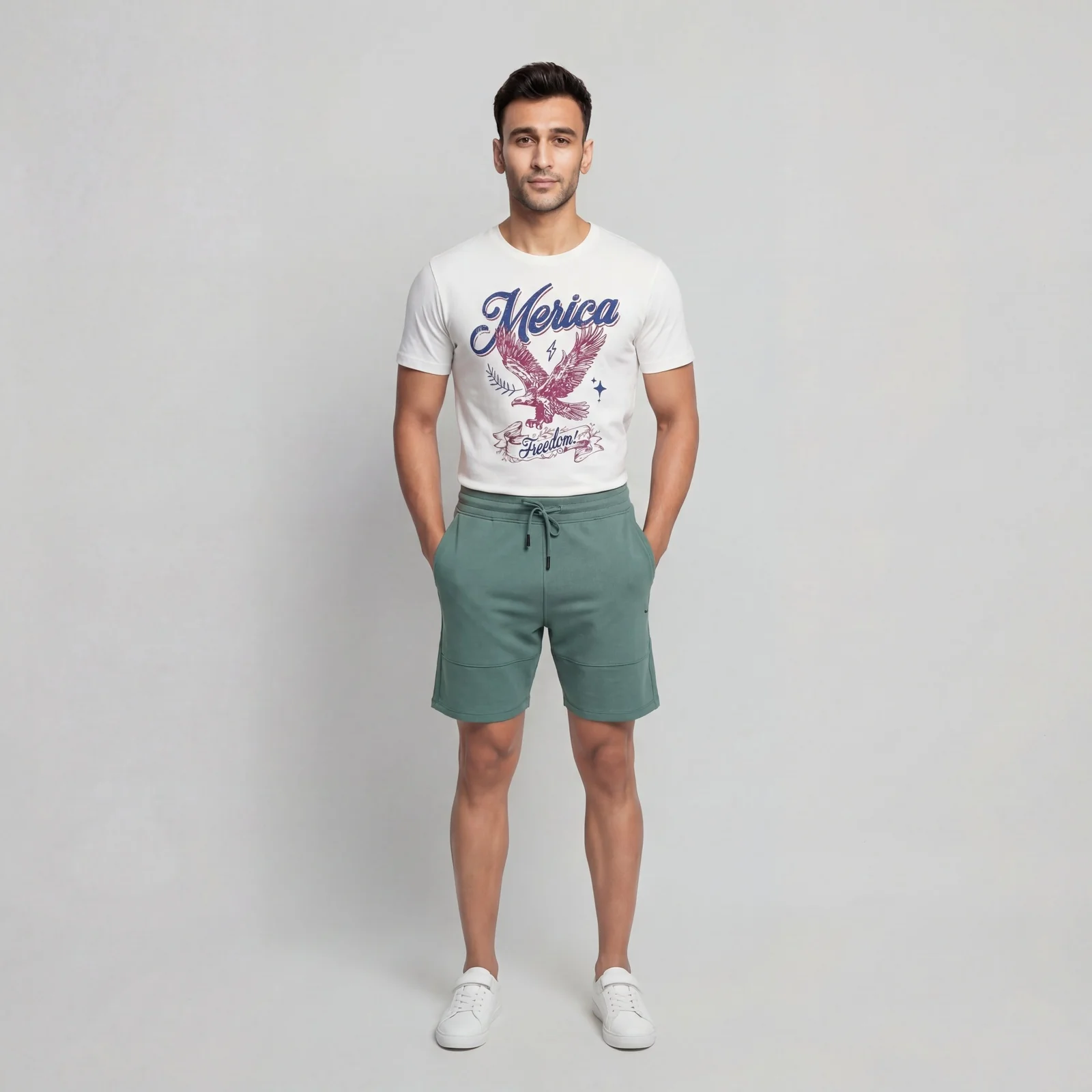 Solid Mid Rise Aero Shorts - Image 11