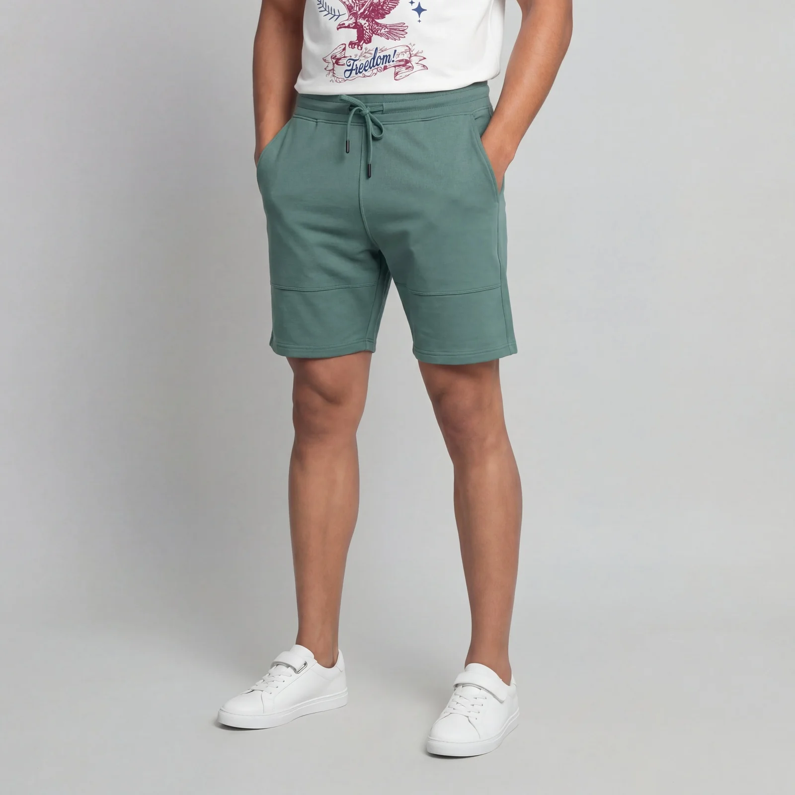 Solid Mid Rise Aero Shorts - Image 15
