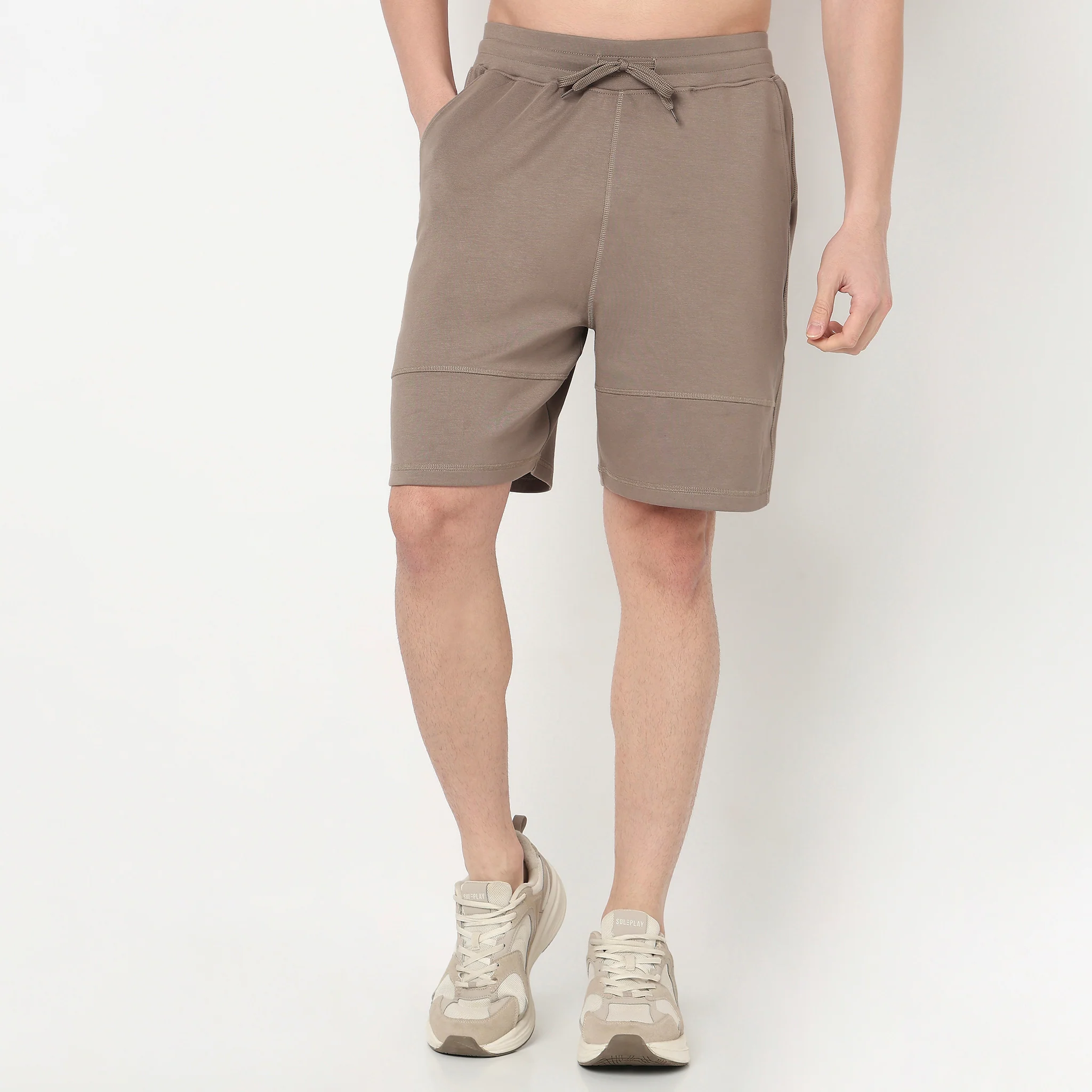 Solid Mid Rise Aero Shorts - Image 2