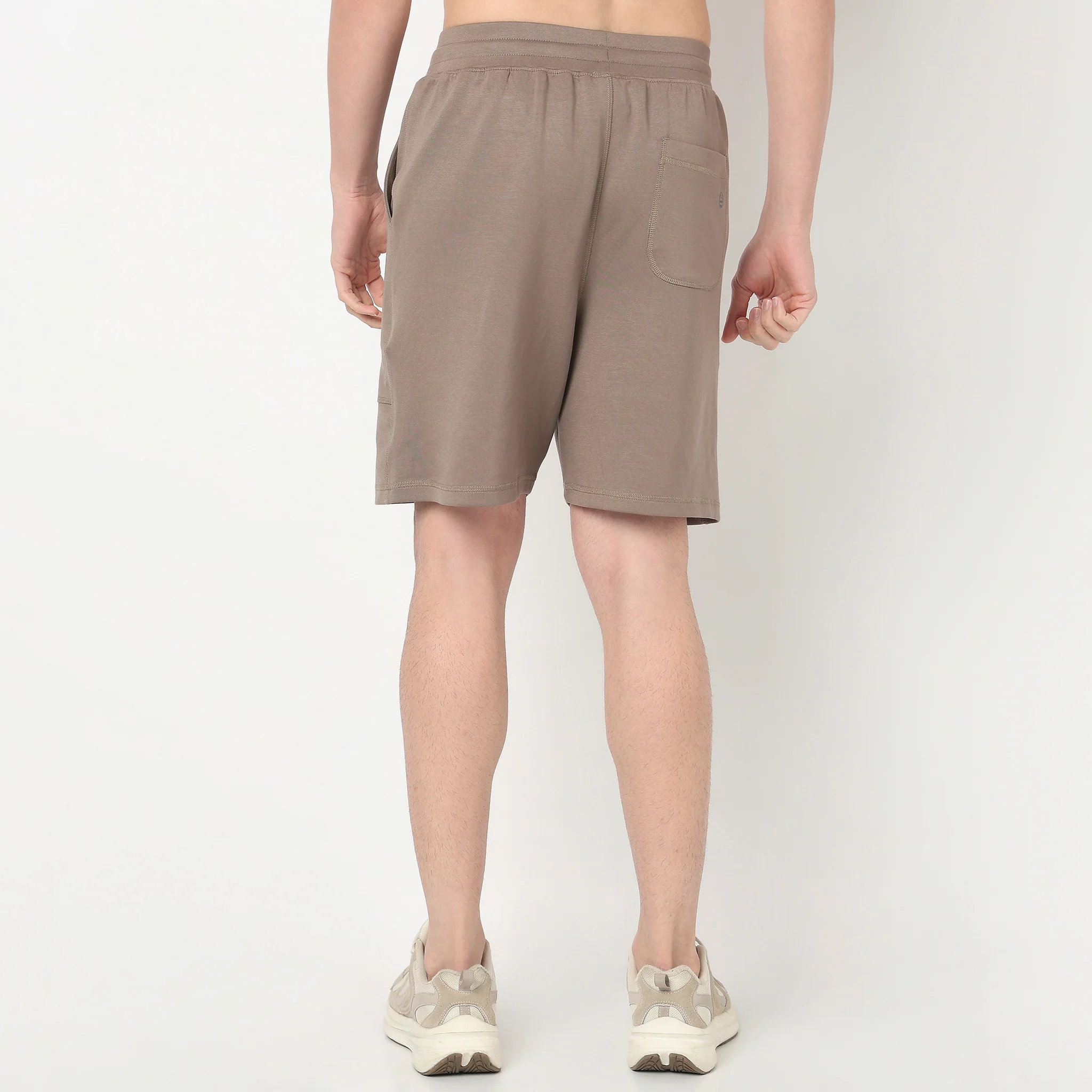 Solid Mid Rise Aero Shorts - Image 3