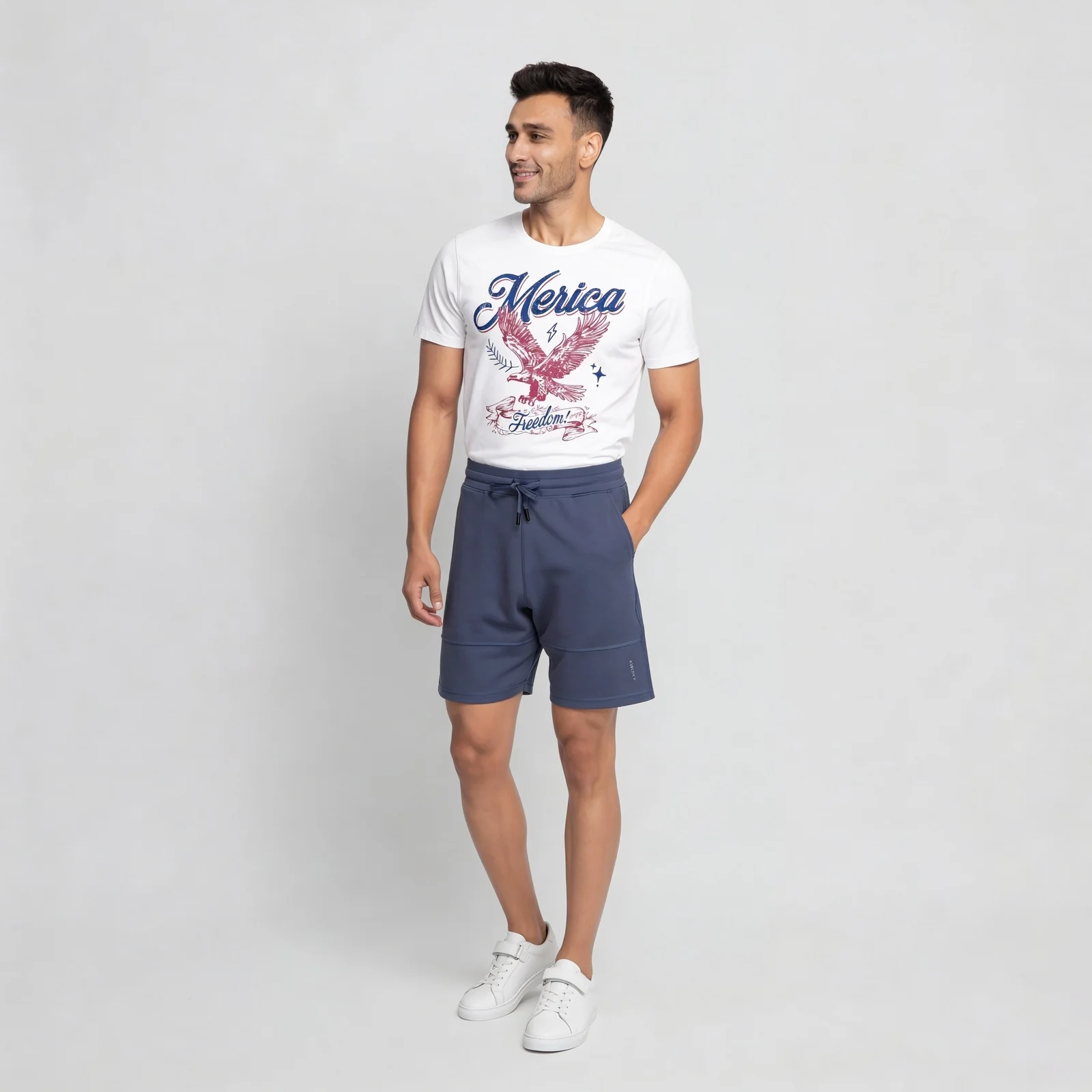 Solid Mid Rise Aero Shorts - Image 6
