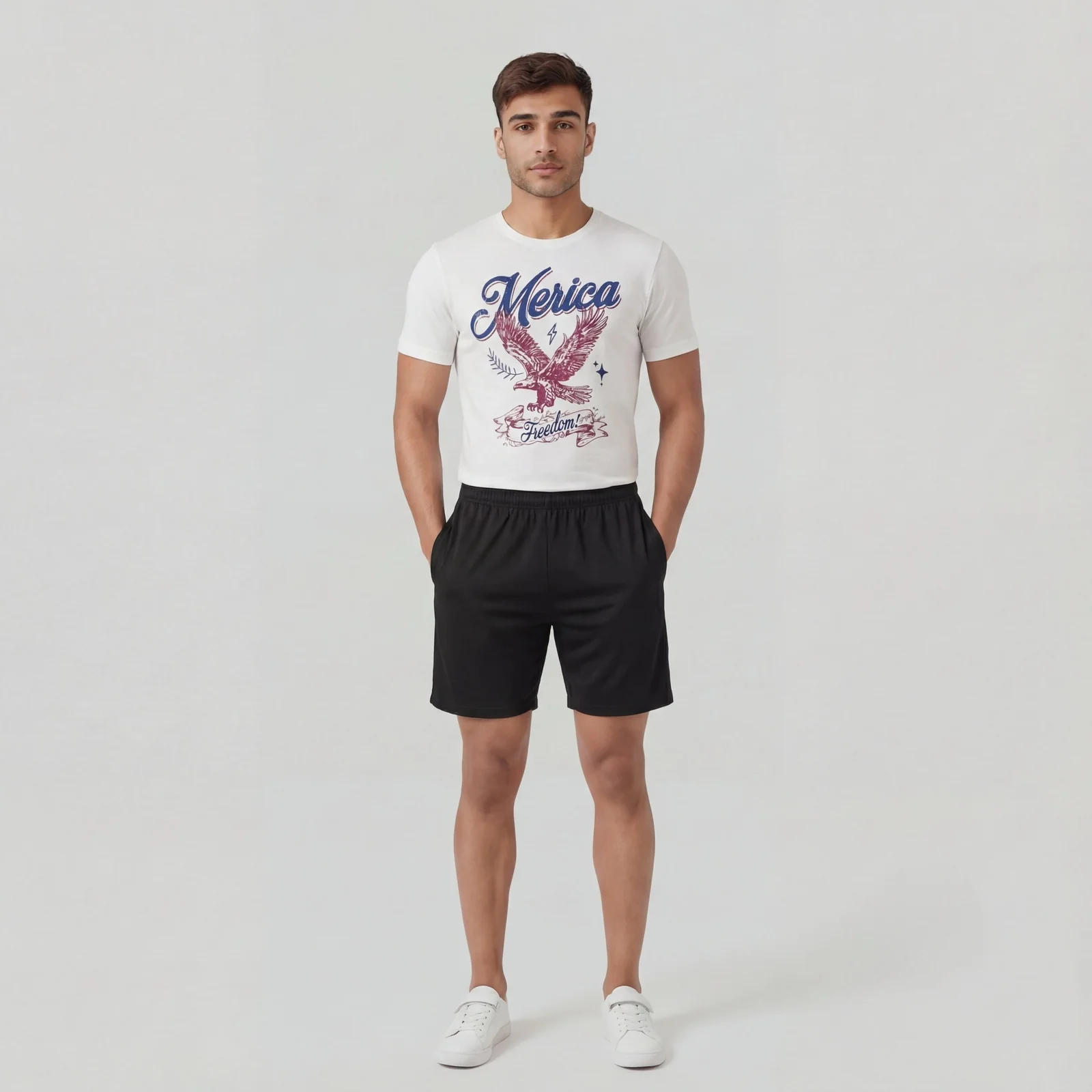 Solid Mid Rise Flex shorts - Image 6