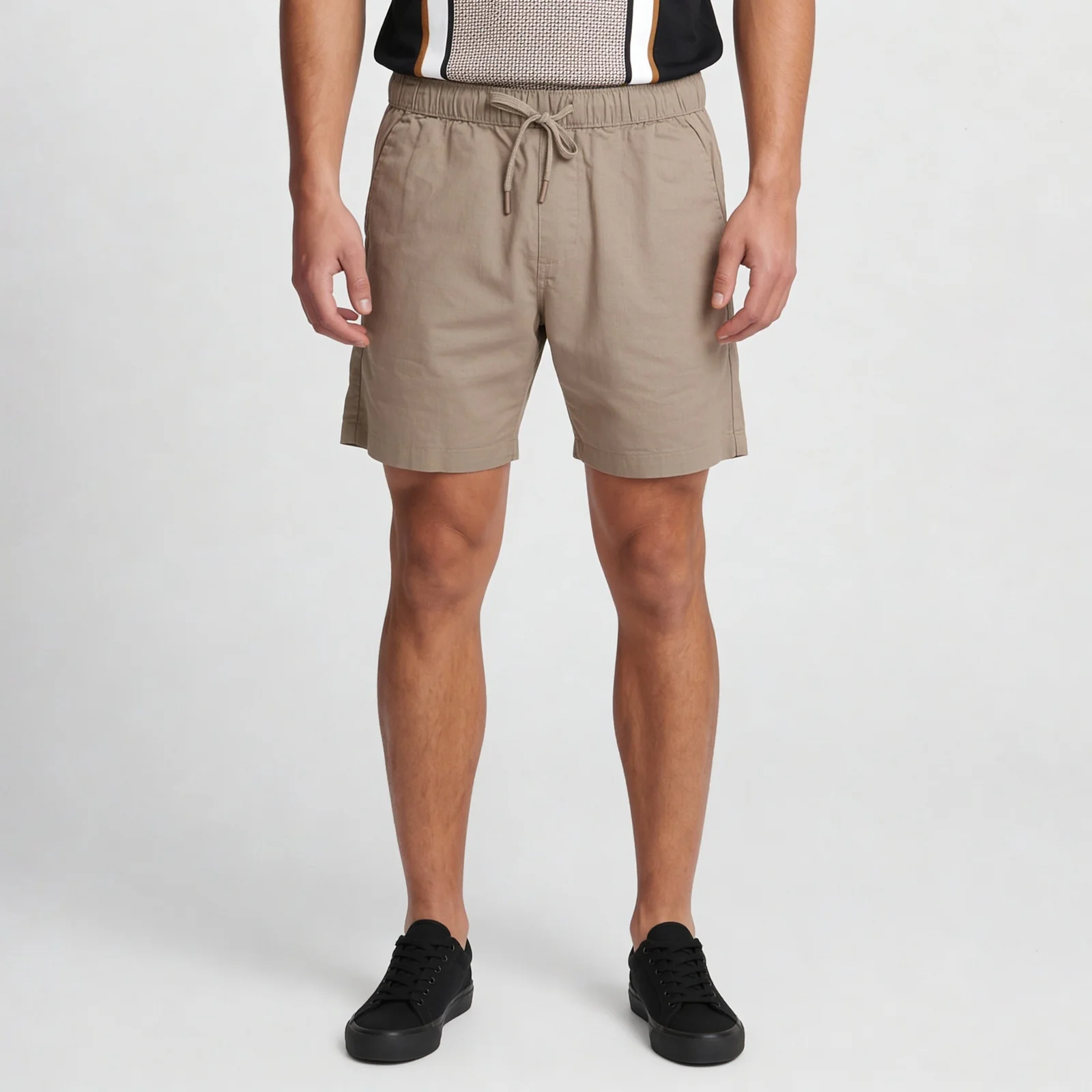 Solid Mid Rise Smart Shorts - Image 12