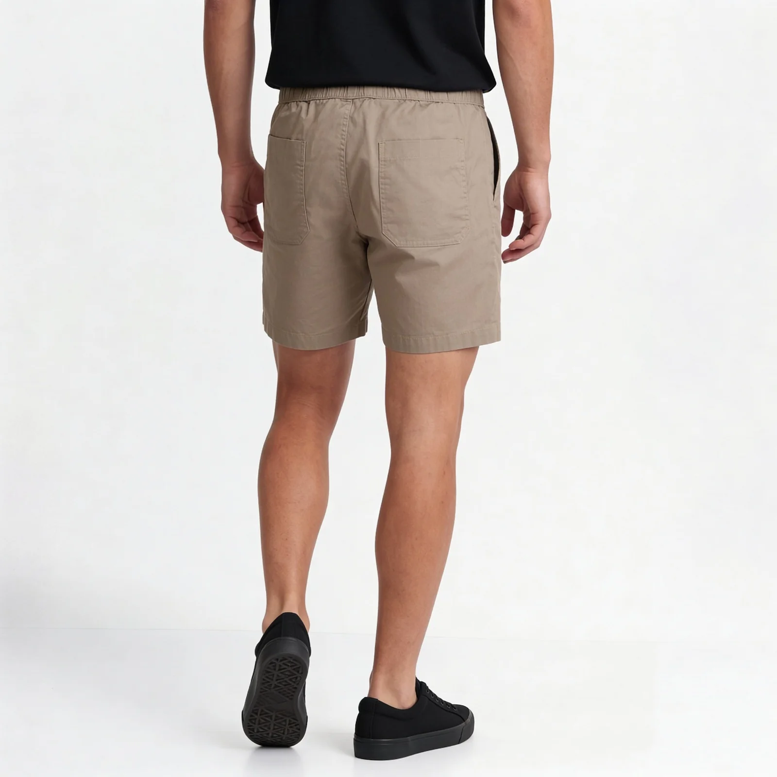 Solid Mid Rise Smart Shorts - Image 13