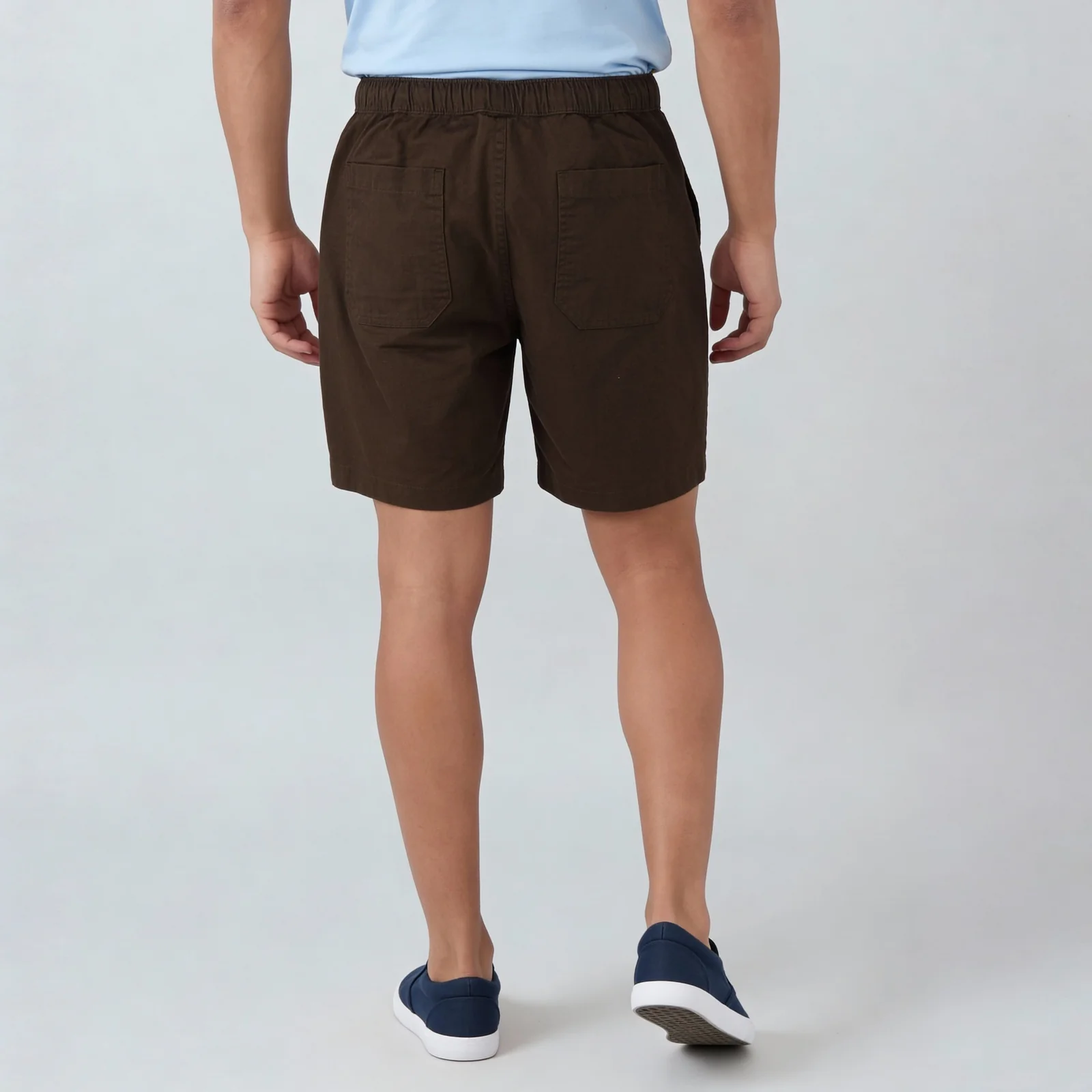 Solid Mid Rise Smart Shorts - Image 8