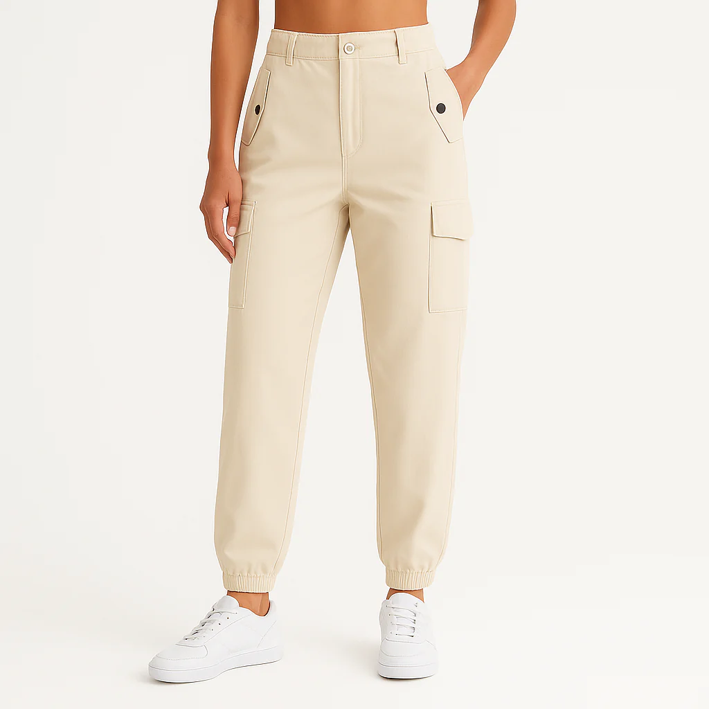 Solid Pants With Flap Pockets - Image 10