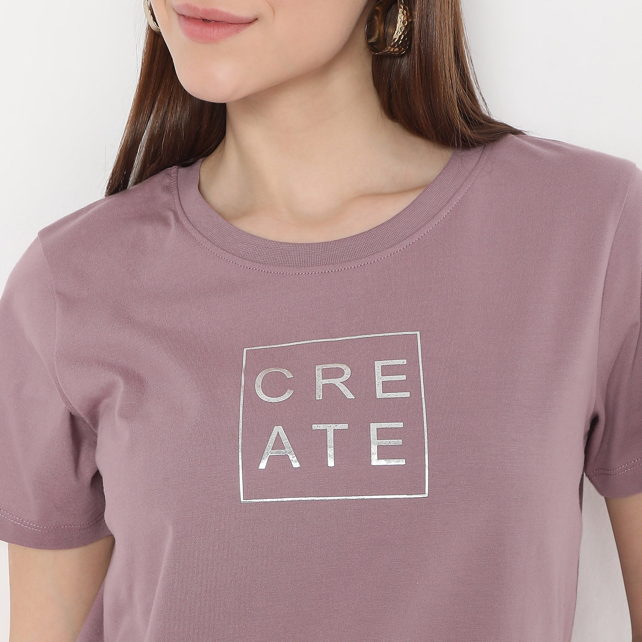 Solid Round Neck T-Shirt - Image 4