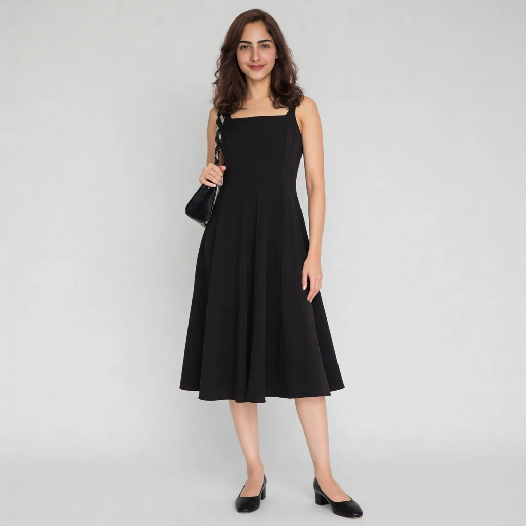 Solid Sleeveless Dress