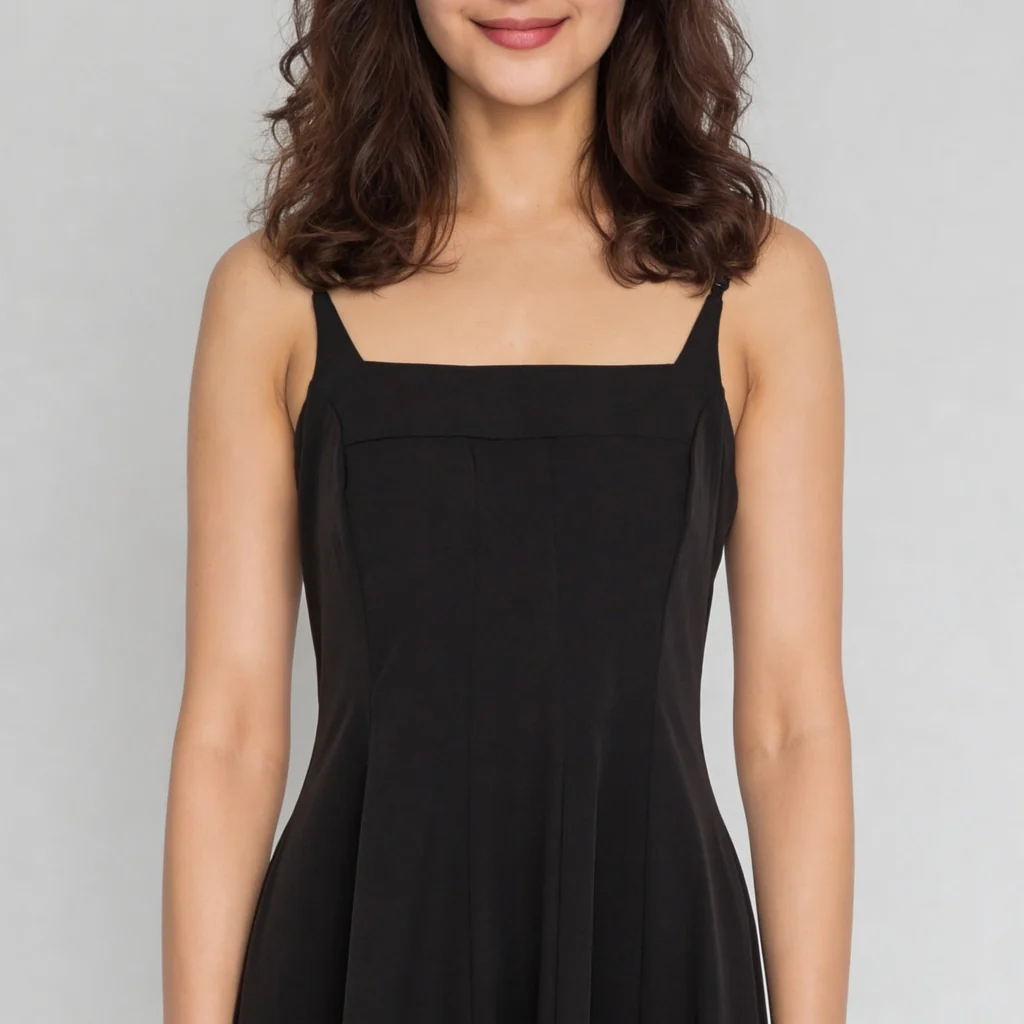 Solid Sleeveless Dress - Image 4