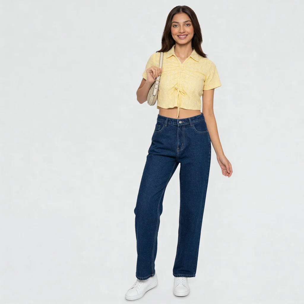 Solid Slim Fit Betty Crop Top - Image 6