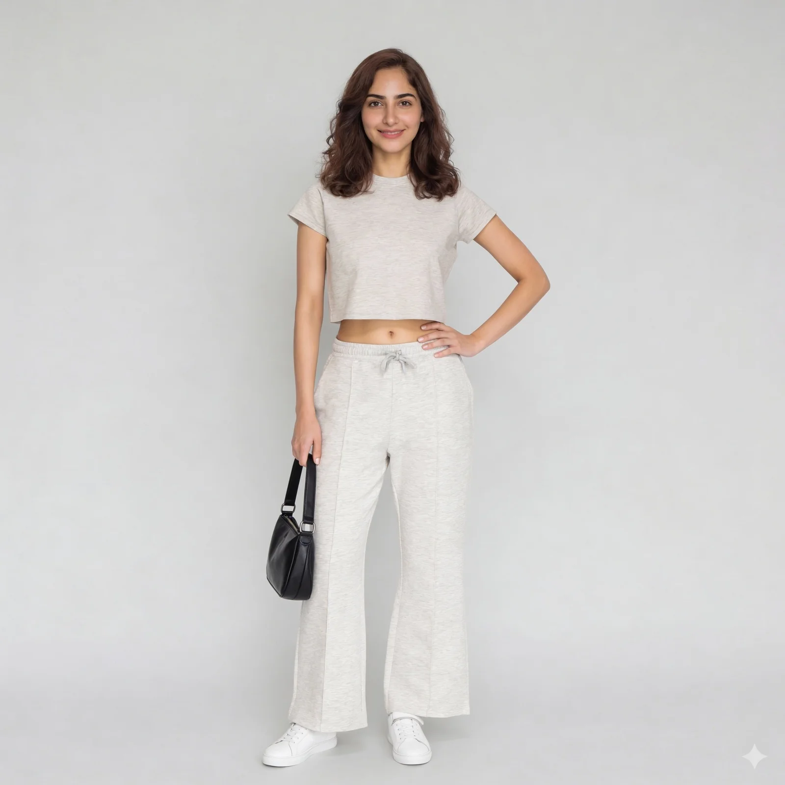 Solid Slim Fit Cropped T-Shirt - Image 6