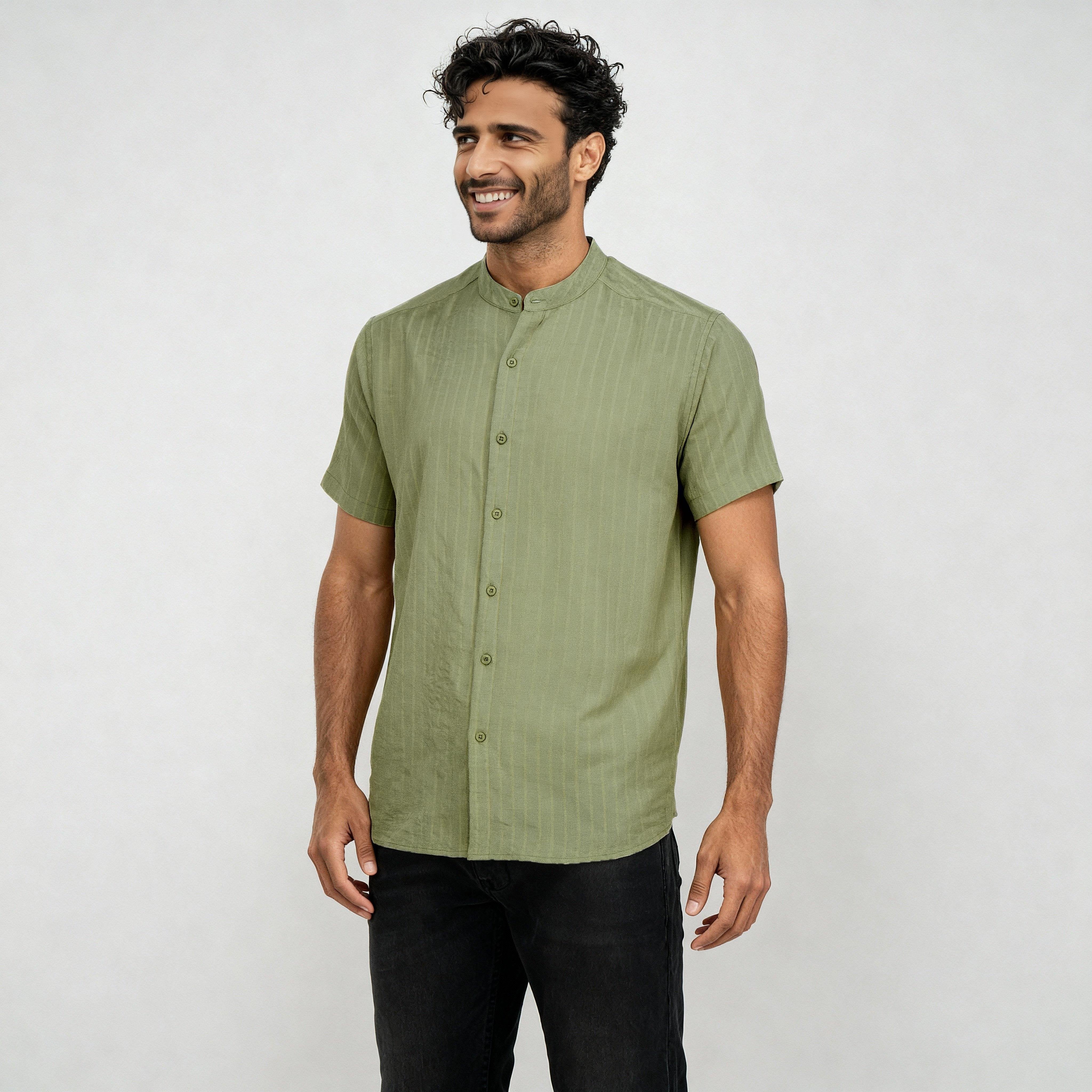 Solid Straight Shirt - Image 10