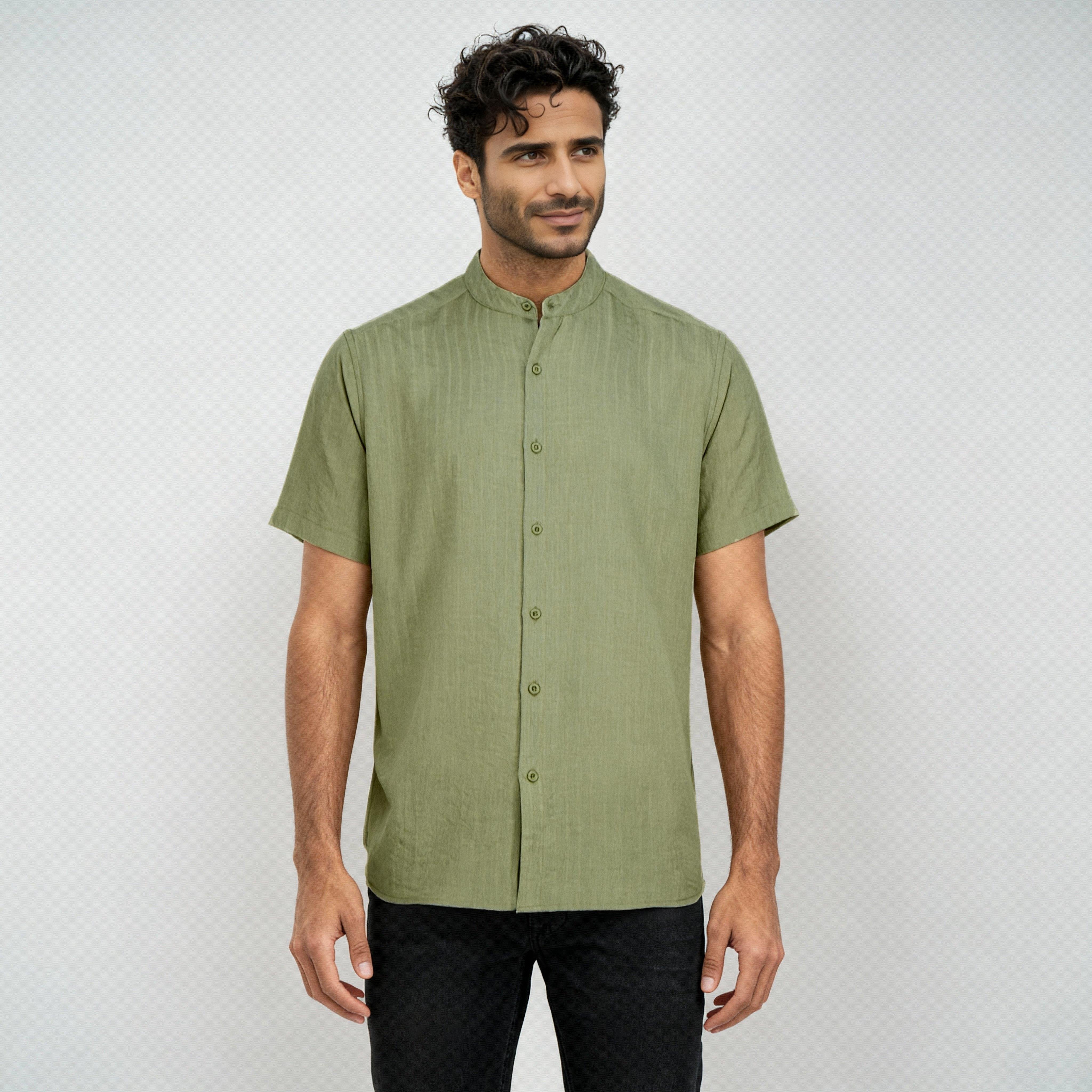 Solid Straight Shirt - Image 7