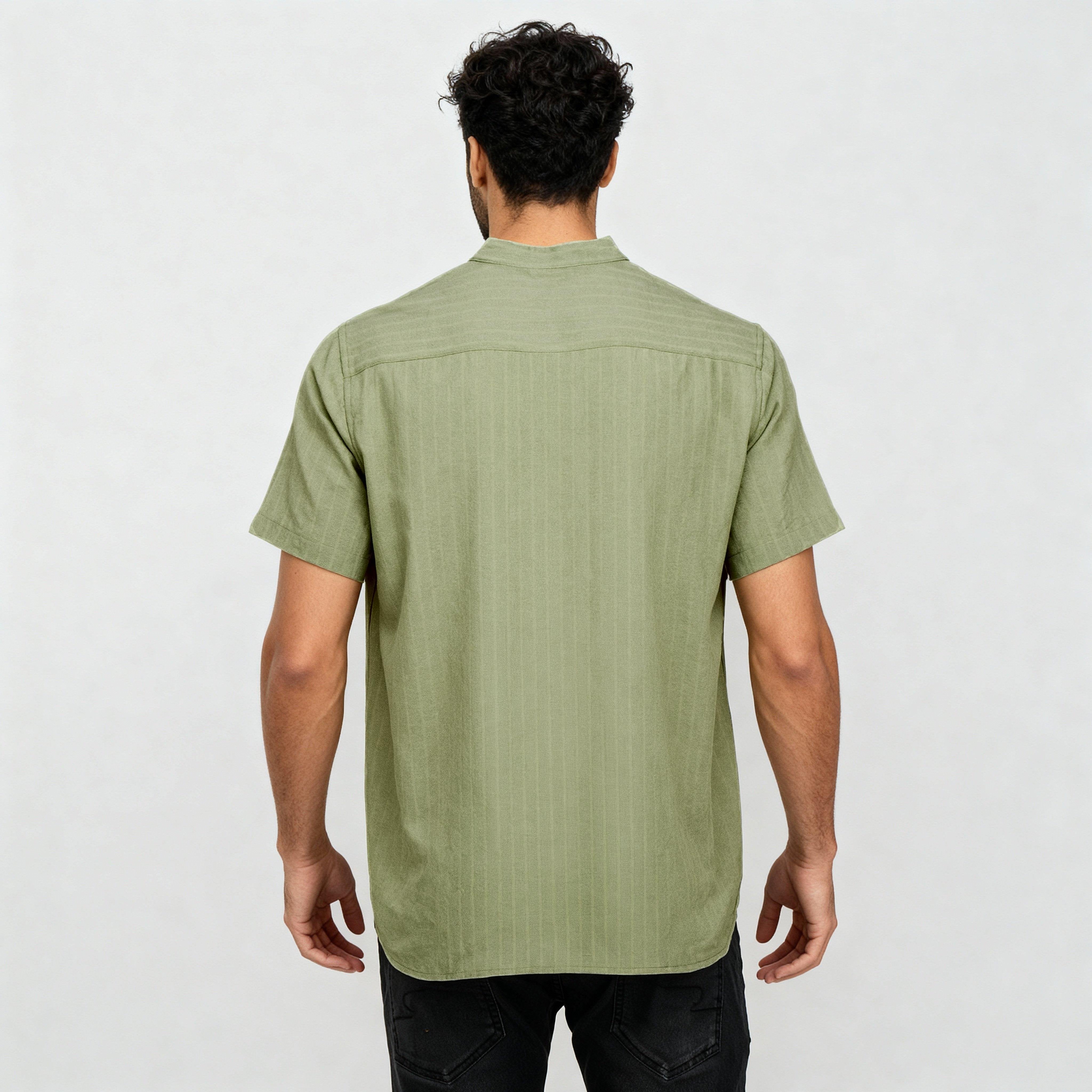 Solid Straight Shirt - Image 8