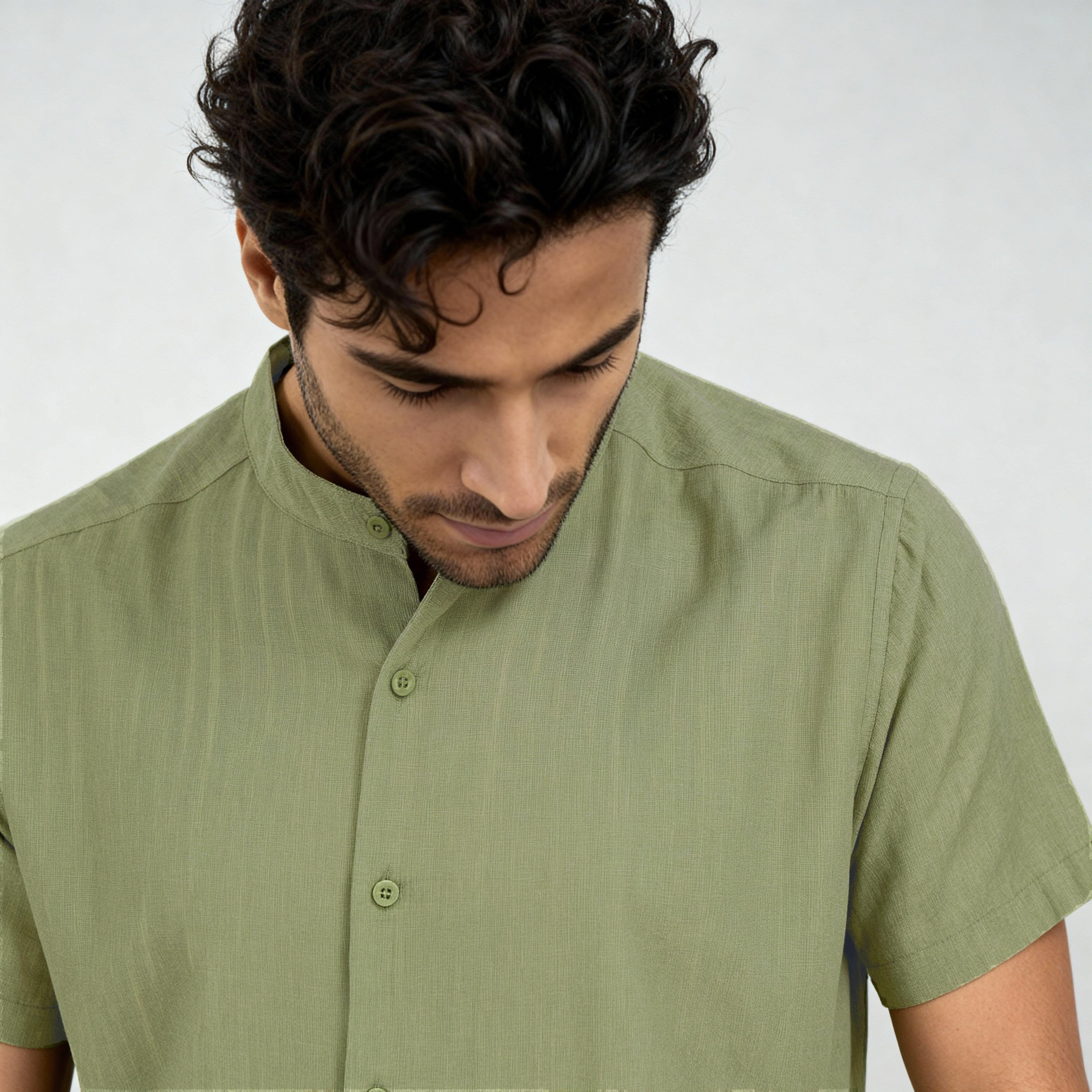 Solid Straight Shirt - Image 9
