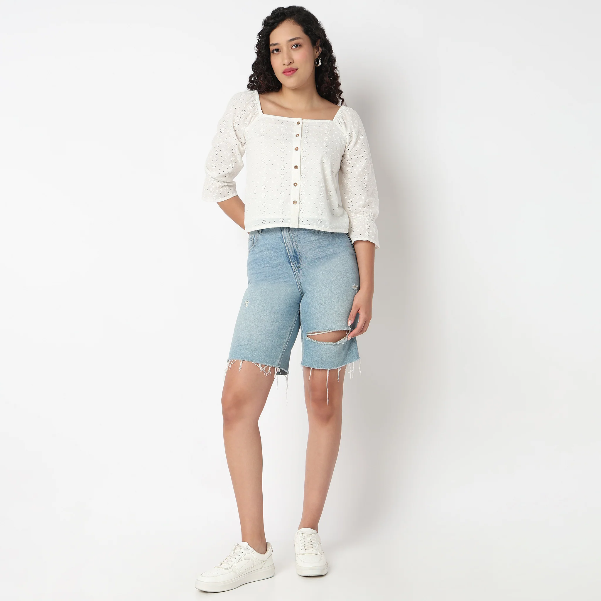 Square Neck Full Sleeve Top