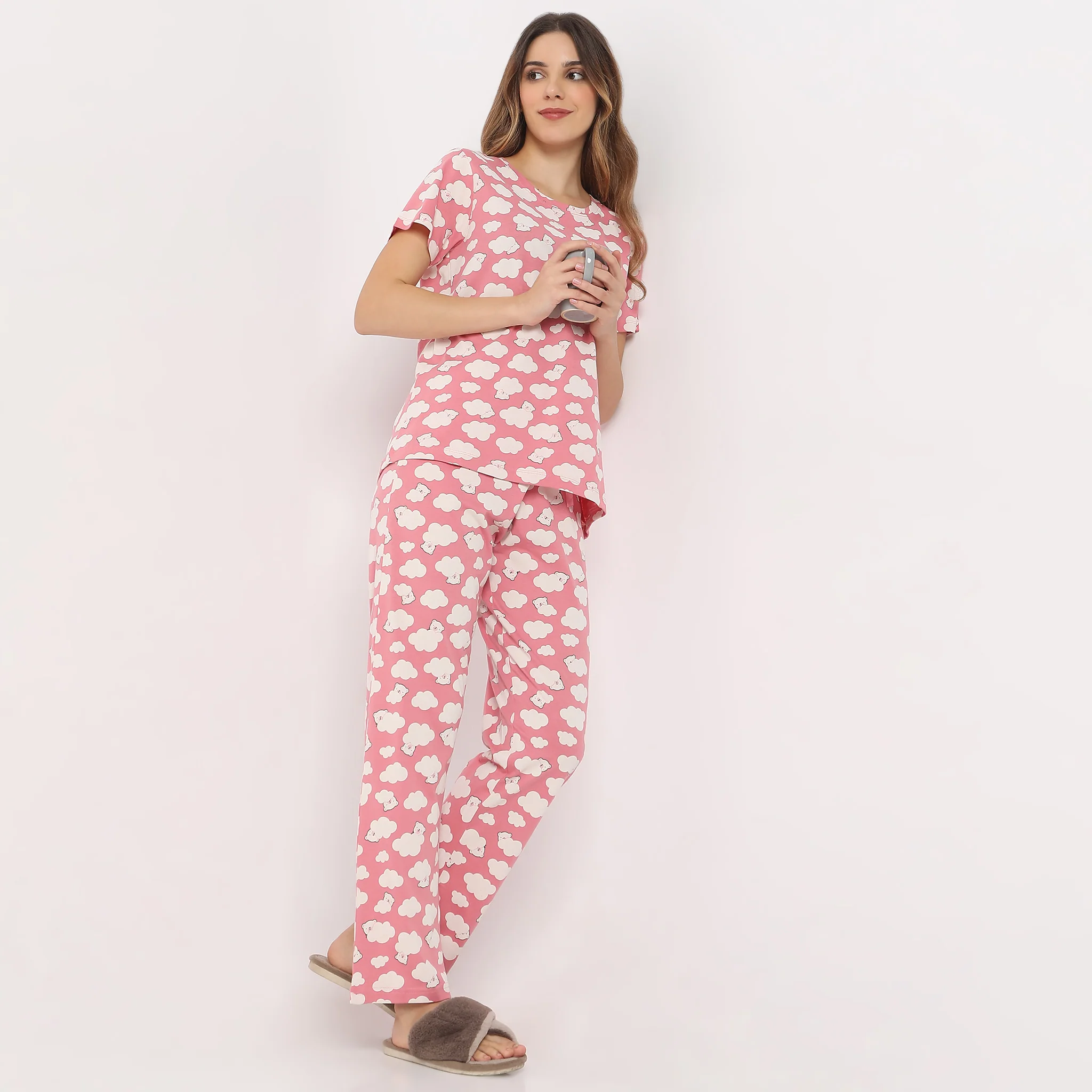 Starts And Moon Full-Length Lounge Pyjamas
