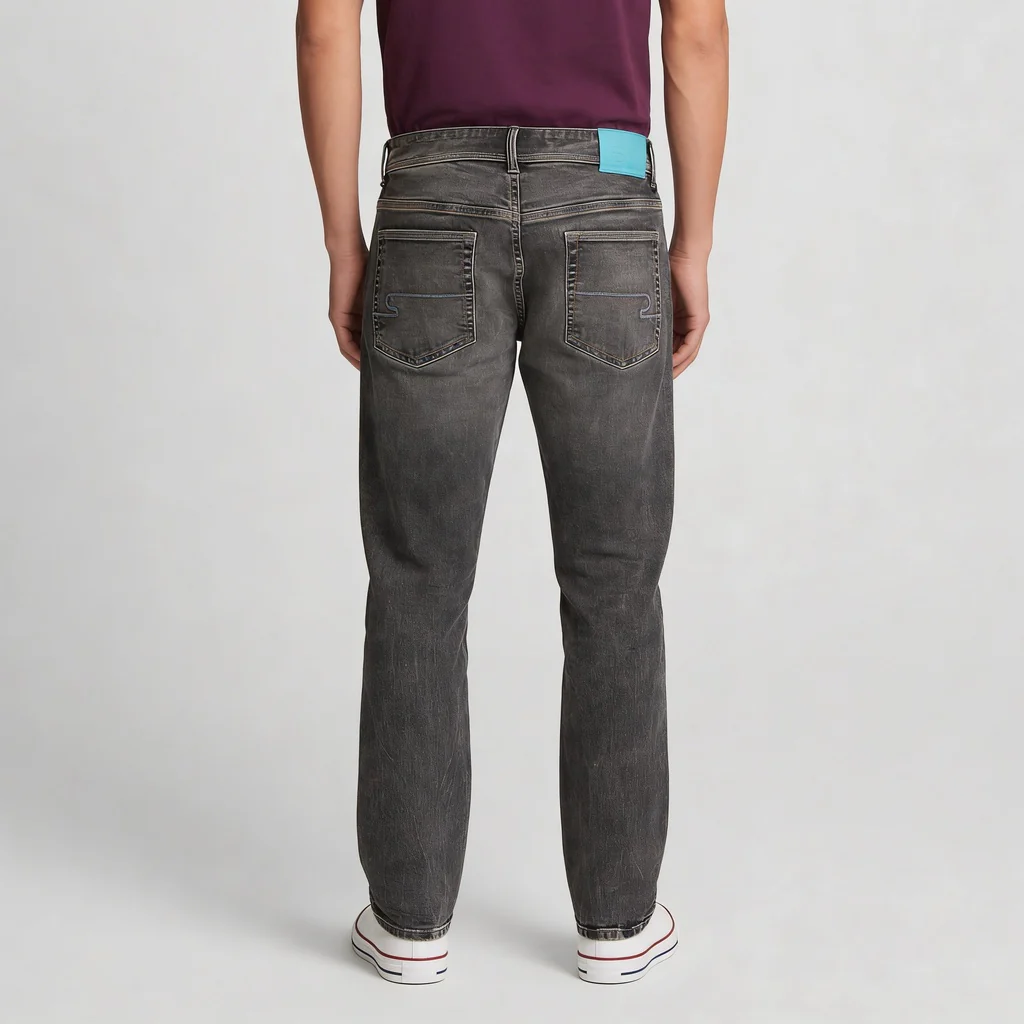 Stone Wash Flare Fit Jeans - Image 3