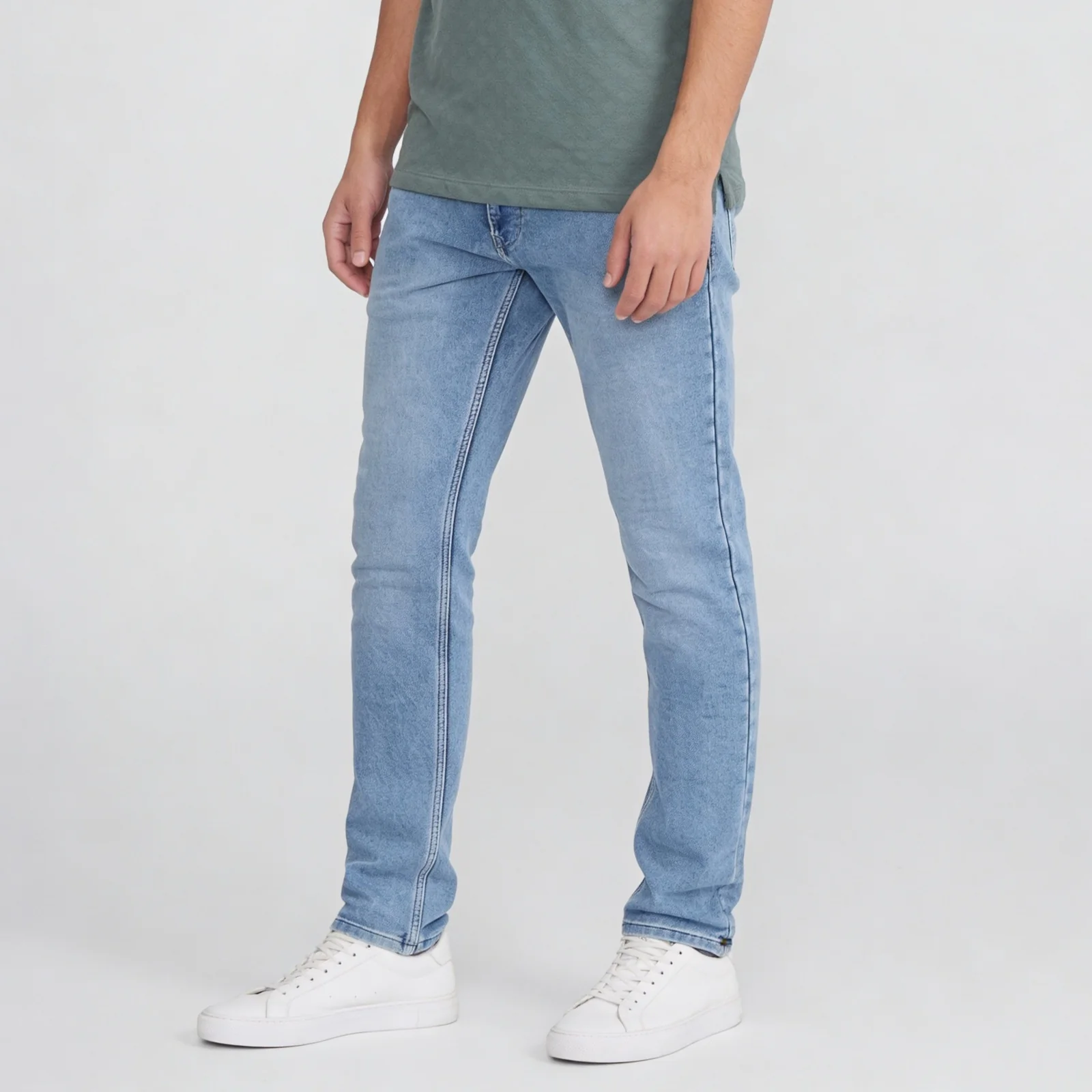 Stone Wash Full Length Jeans - Image 5