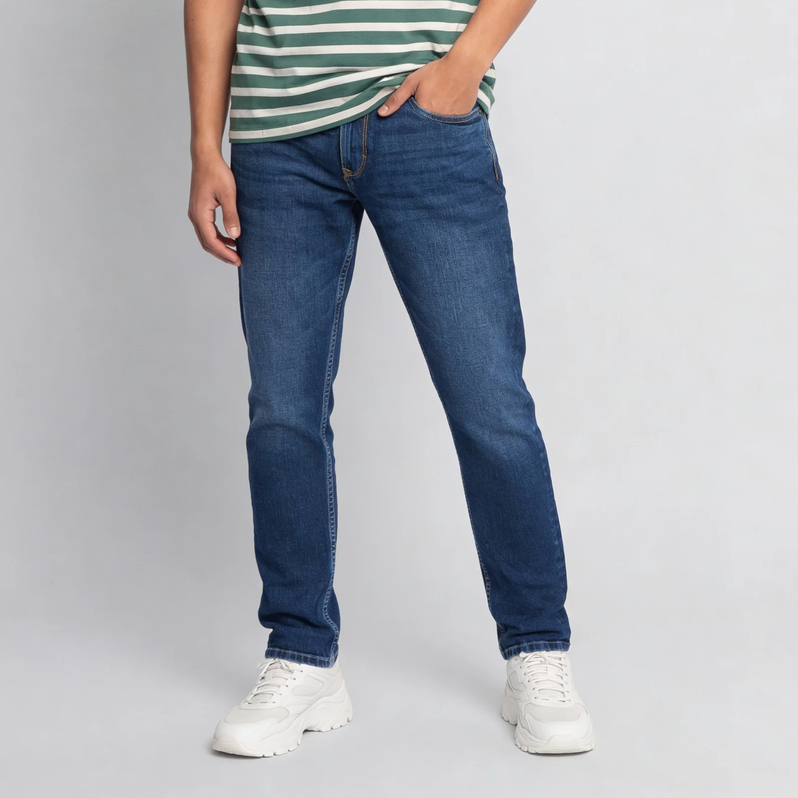 Stone Wash Full Length Jeans - Image 2
