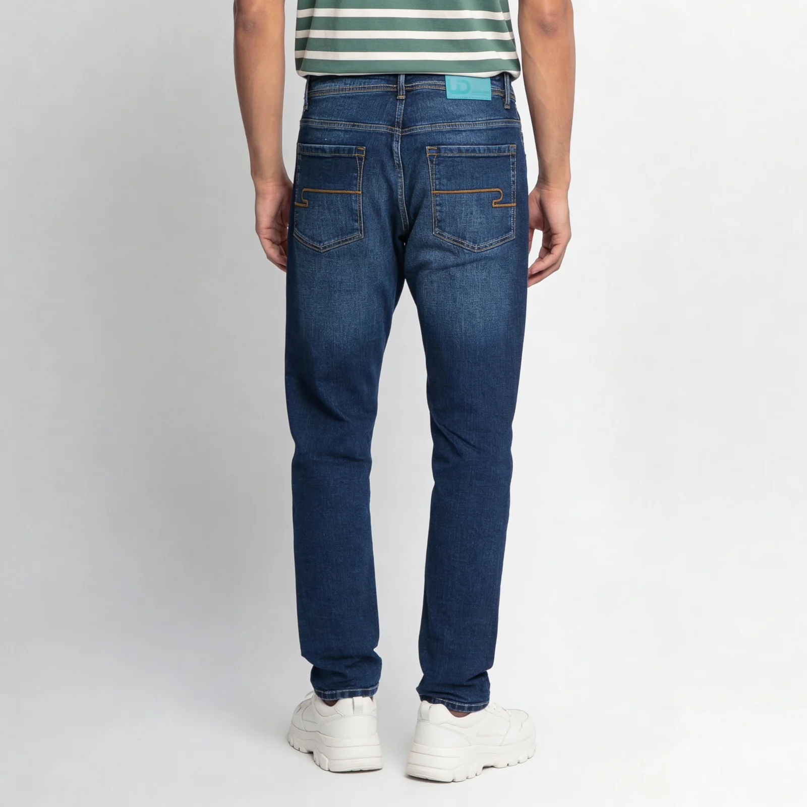 Stone Wash Full Length Jeans - Image 3