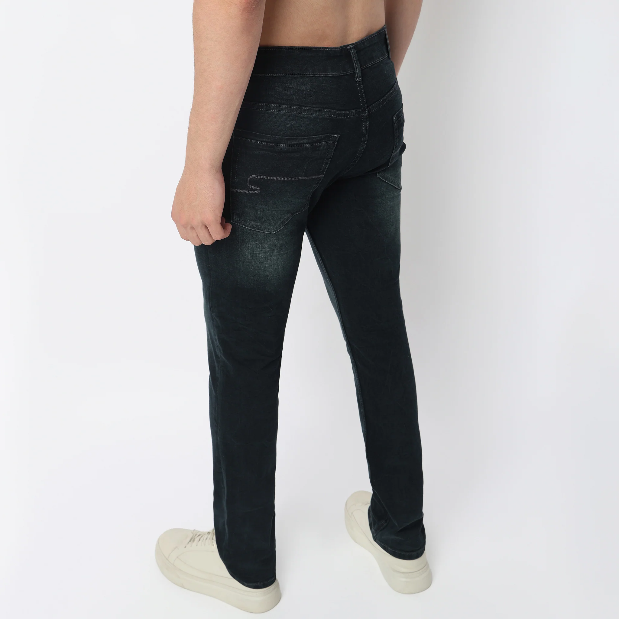 Stone Wash Straight Jeans - Image 3