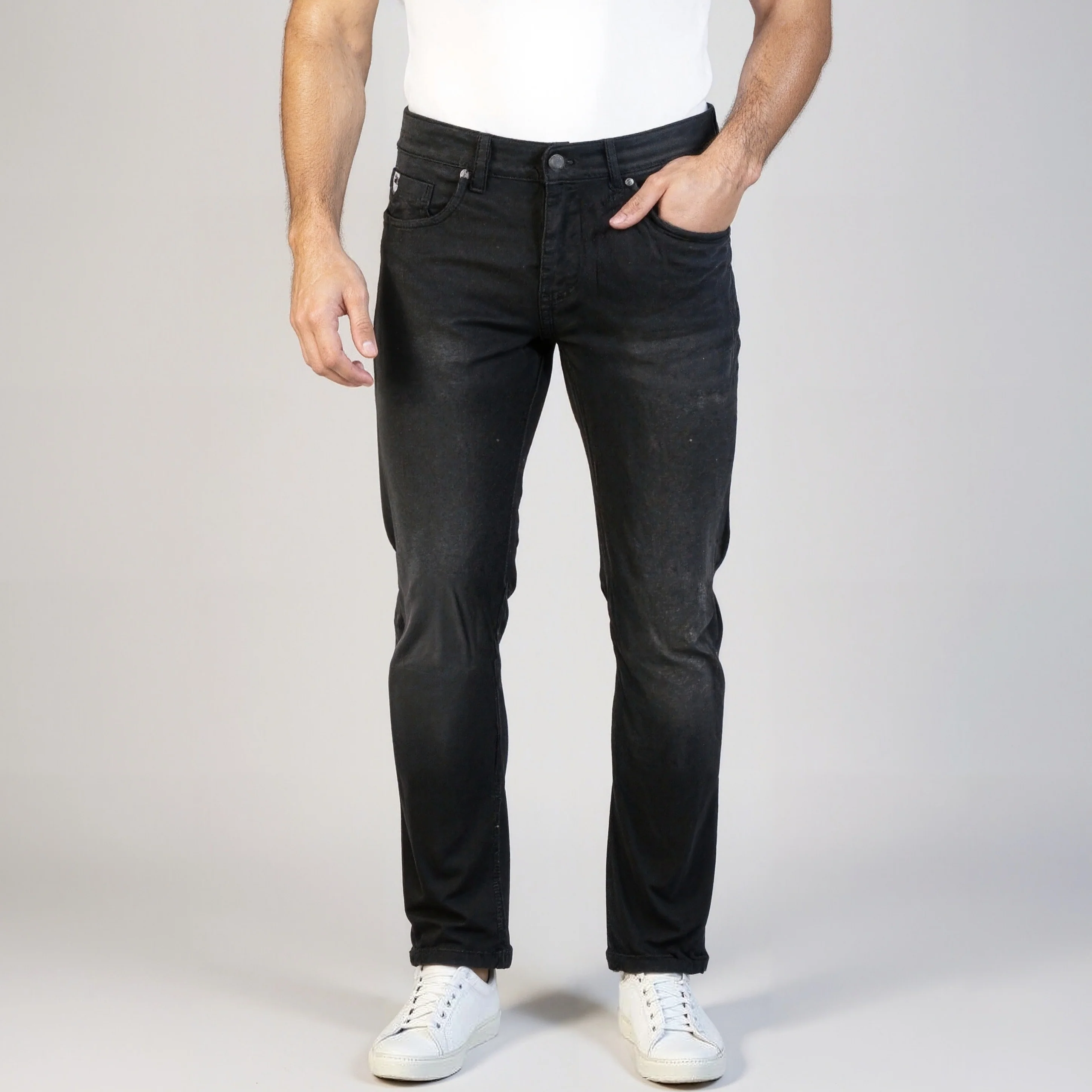 Stone Wash Straigth Fit Jeans - Image 2