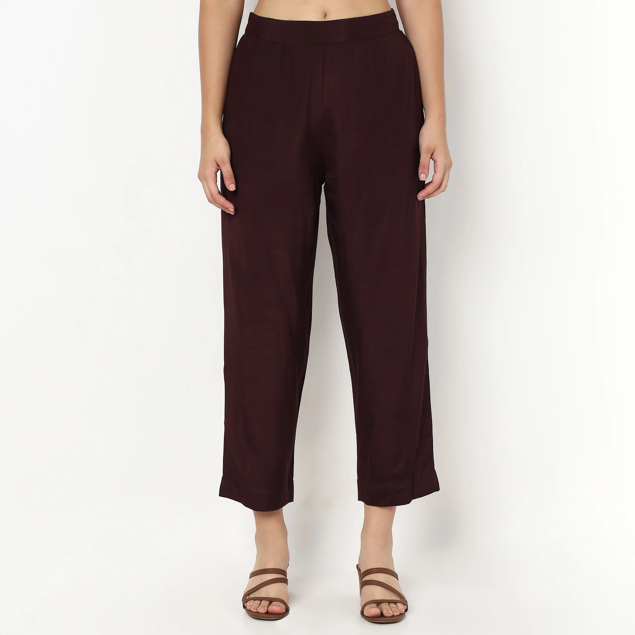 Straight Ankle Length Ethnic Pant - Image 2