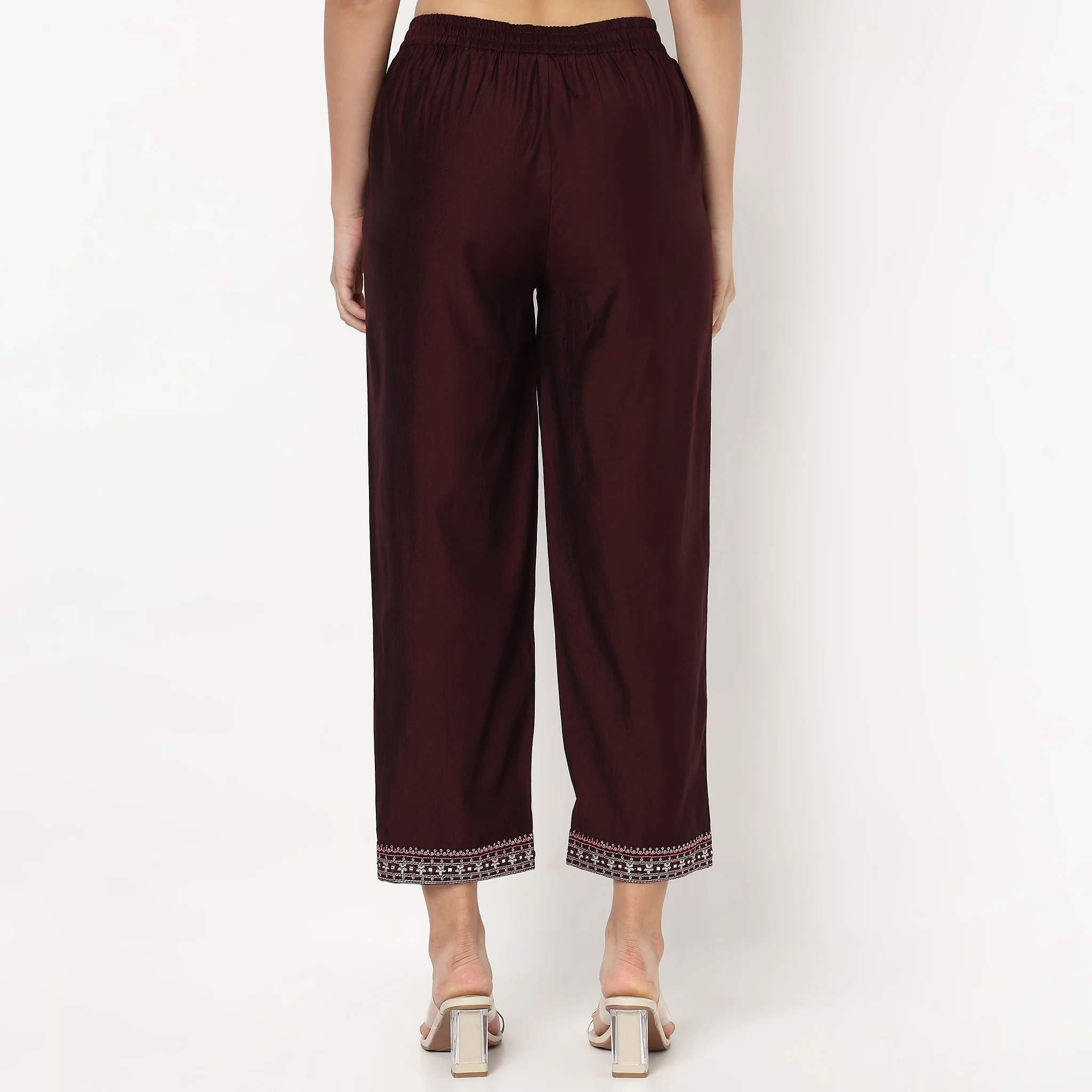 Straight Ankle Length Ethnic Pant - Image 3