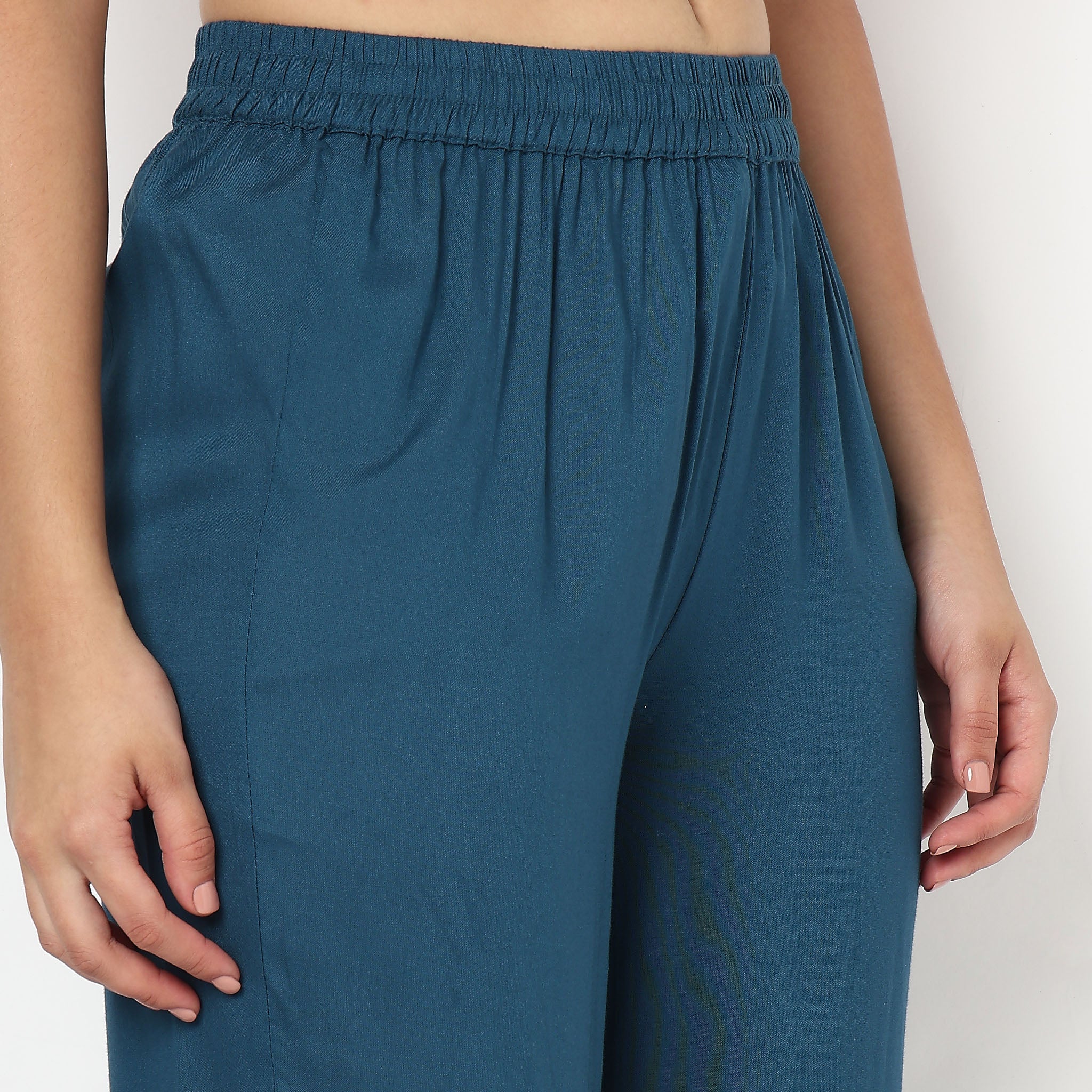 Straight Ankle Length Ethnic Pant - Image 4