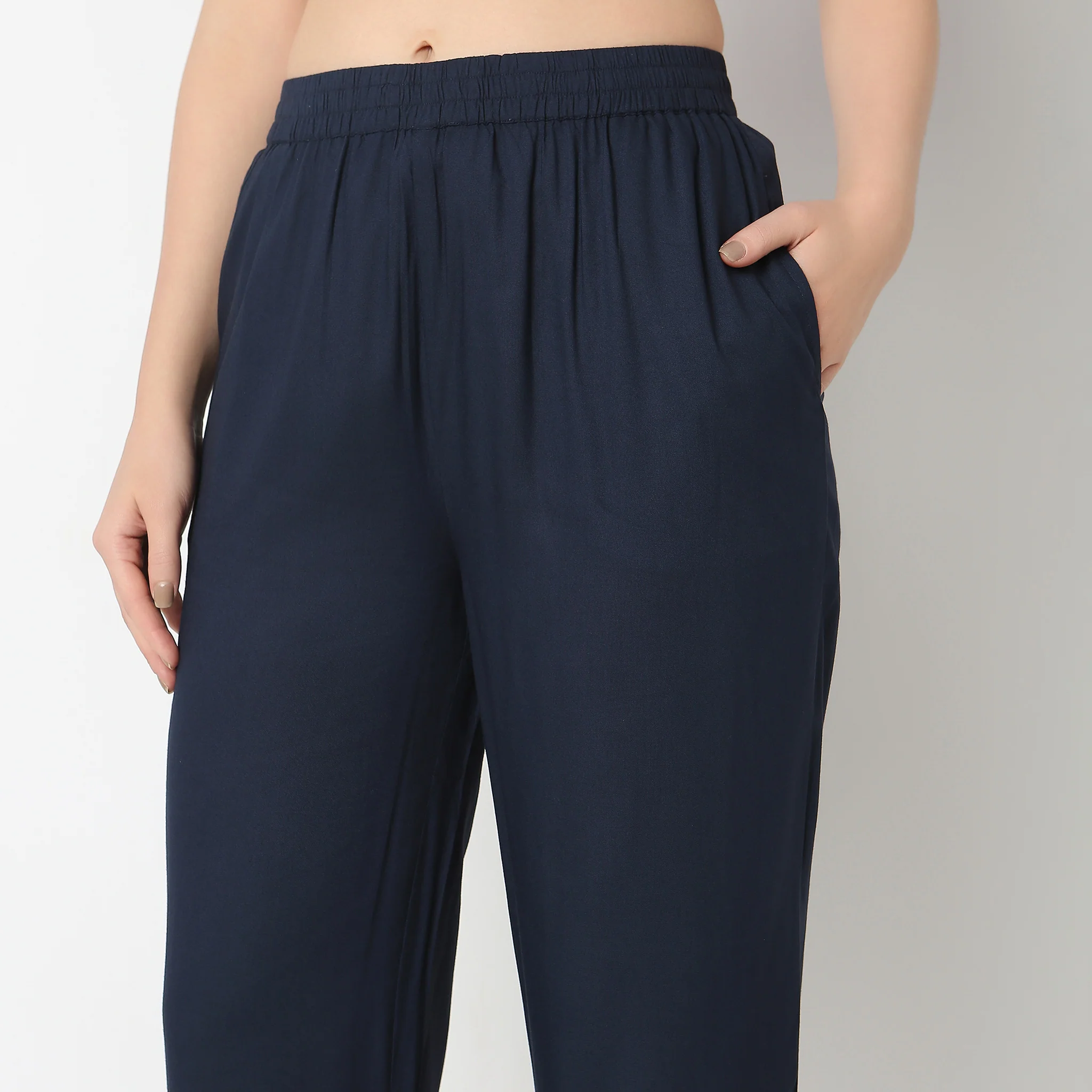 Straight Fit Ankle Length Pants - Image 4