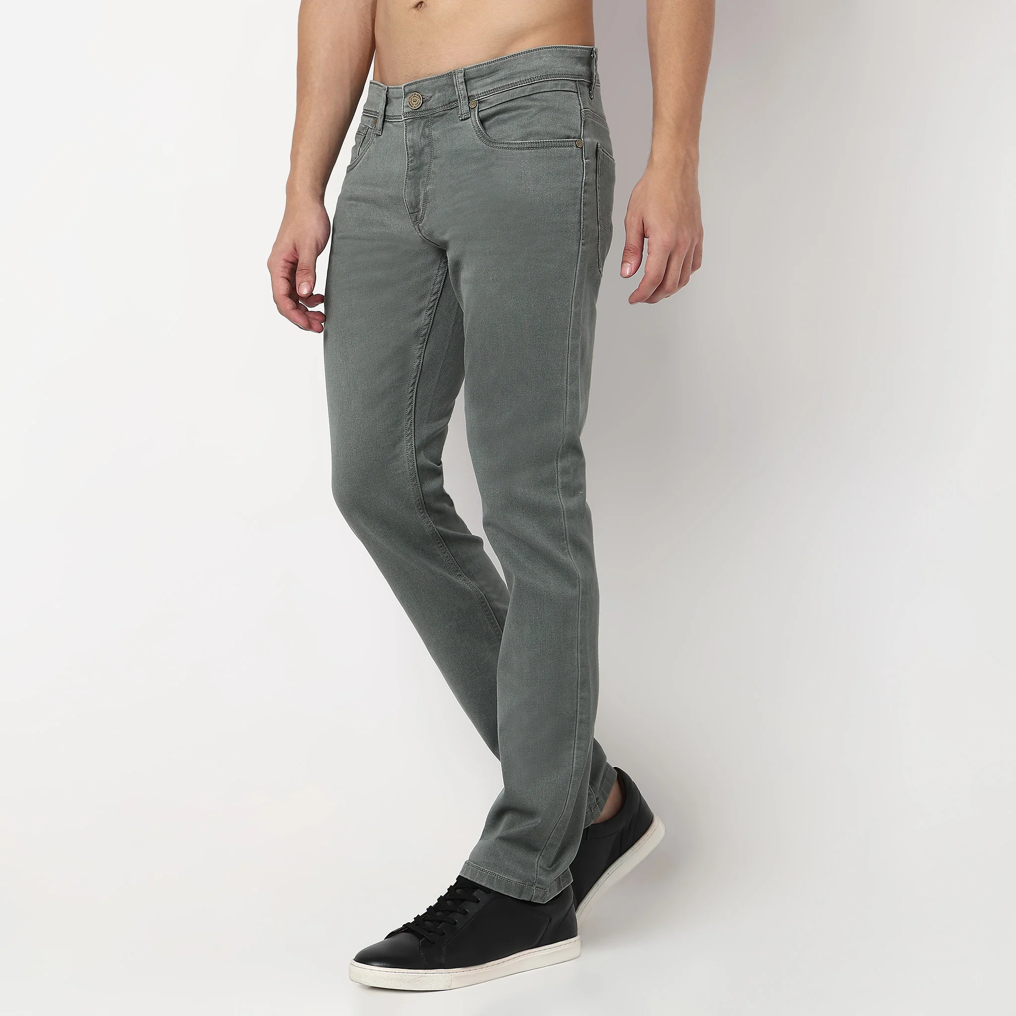 Straight Fit Classic Wash Jeans - Image 5