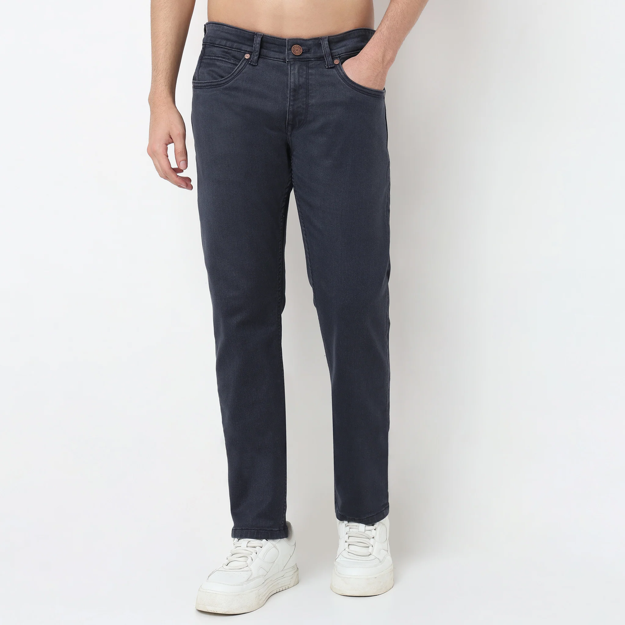 Classic Wash Straight Fit Jeans - Image 2