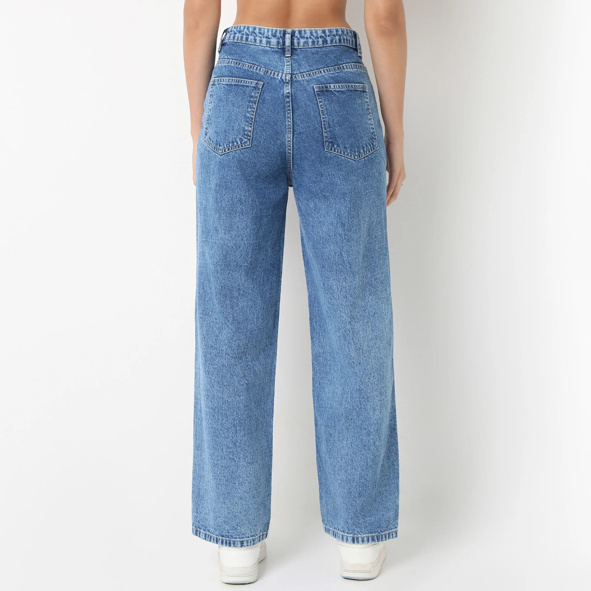 Straight Fit Denim With Emblished Stud Look - Image 3