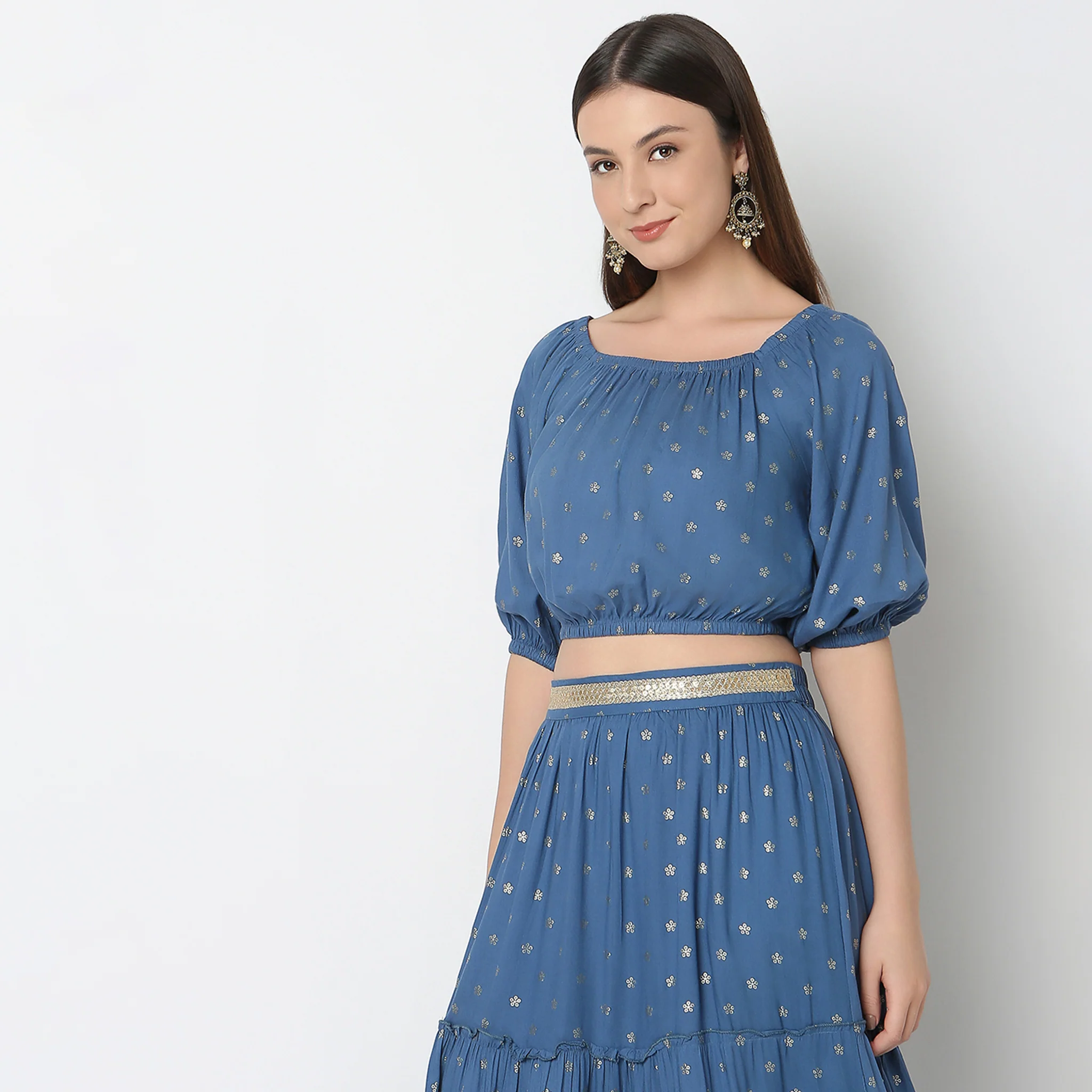 Straight Fit Embellished Crop Top - Image 10