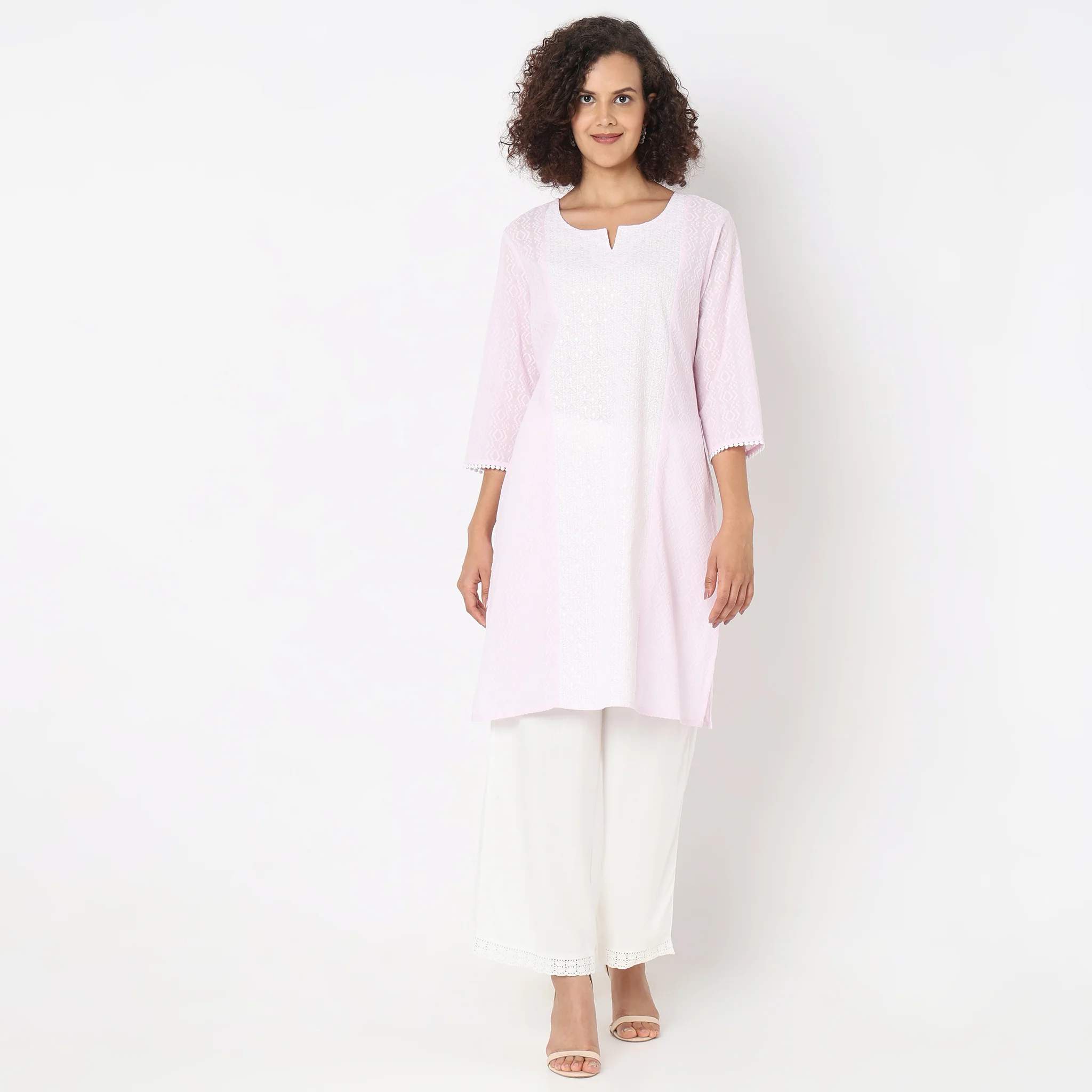 Straight Fit Embroidered Kurta - Image 7