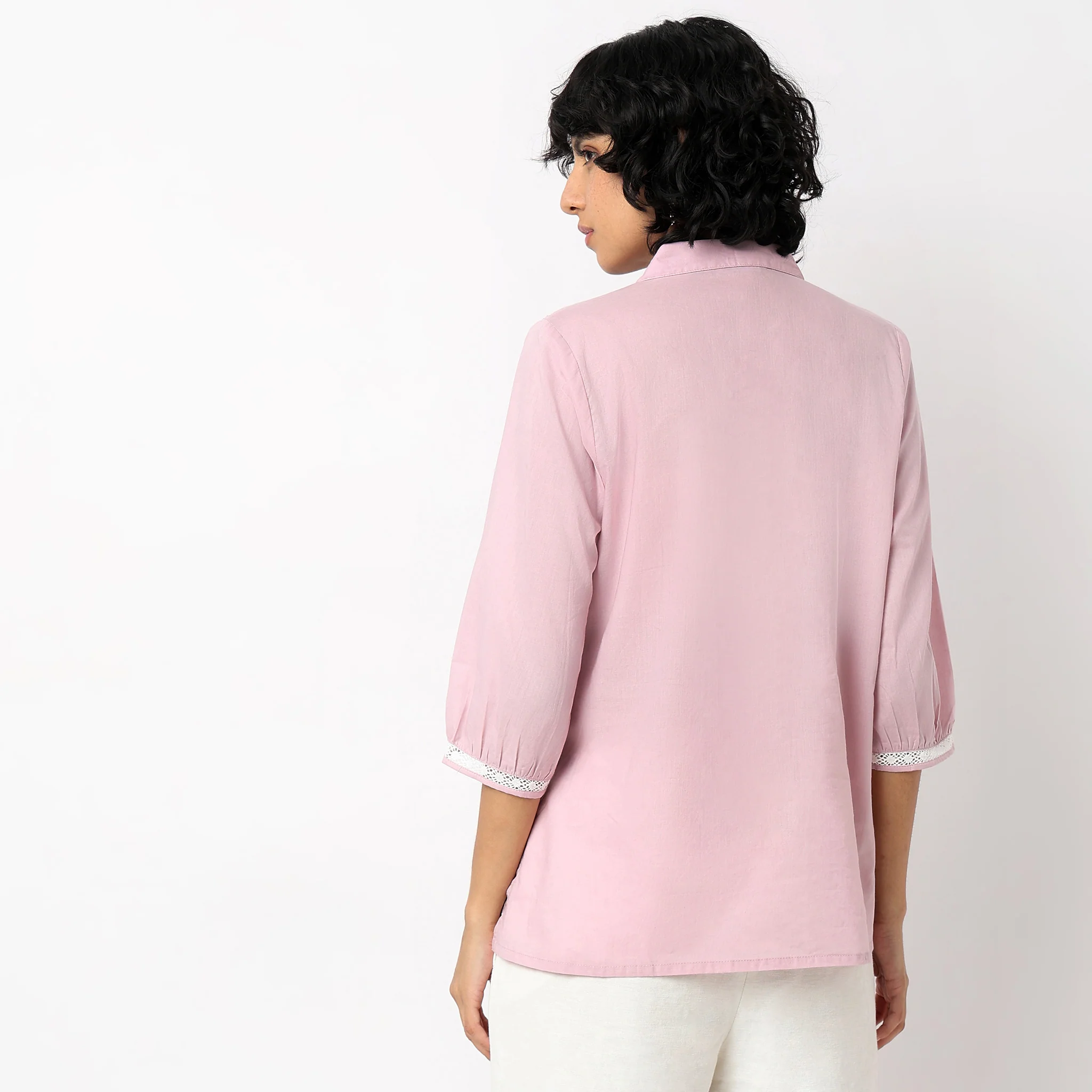 Straight Fit Embroidered Top - Image 3