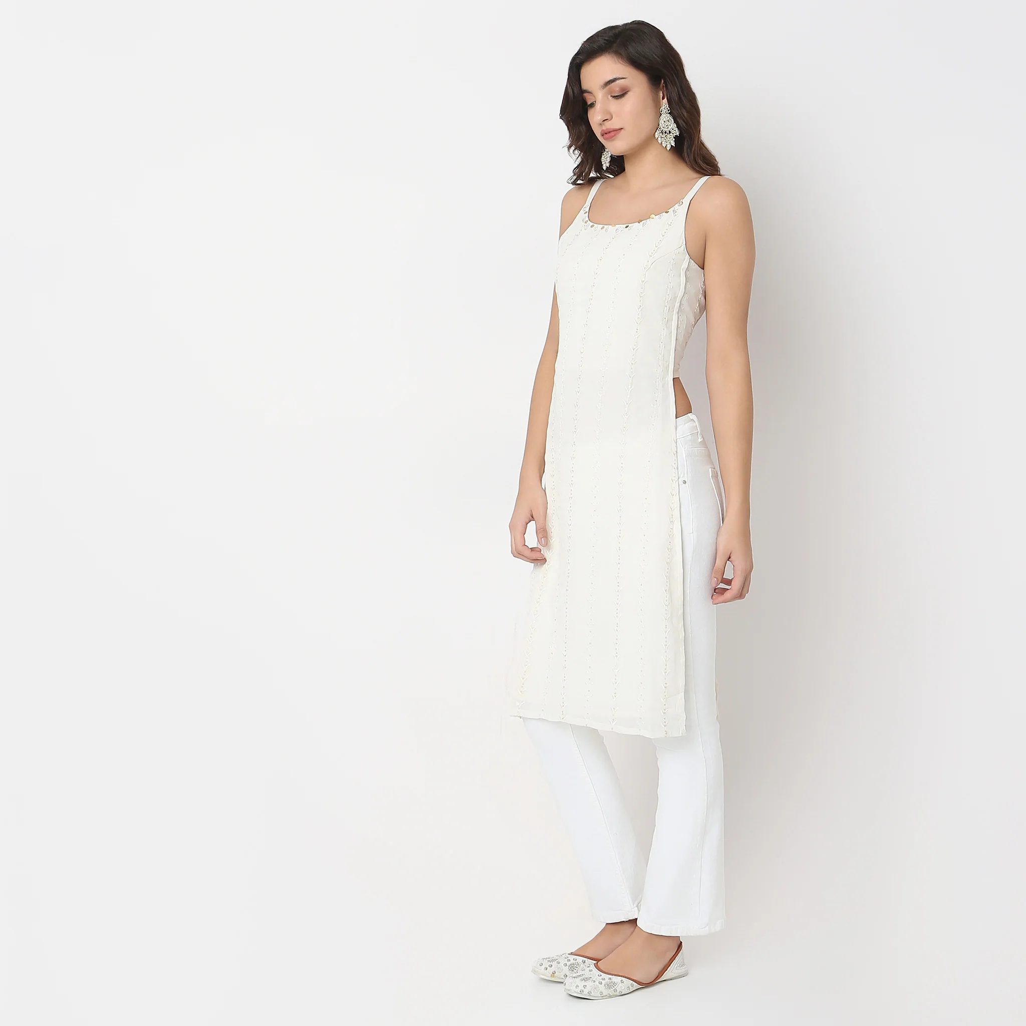 Straight Fit Embroidered Tunic - Image 5