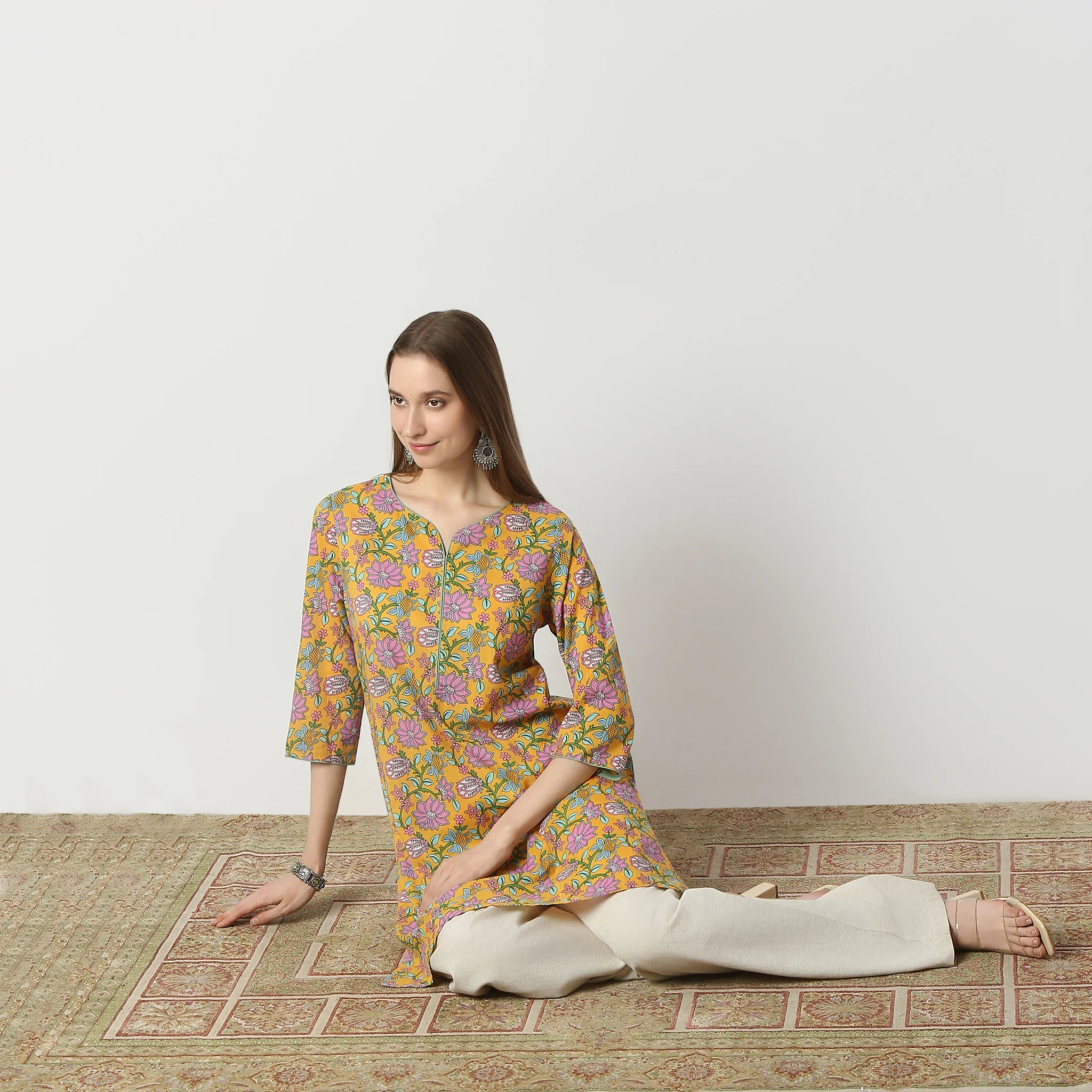 Floral Straight Kurta