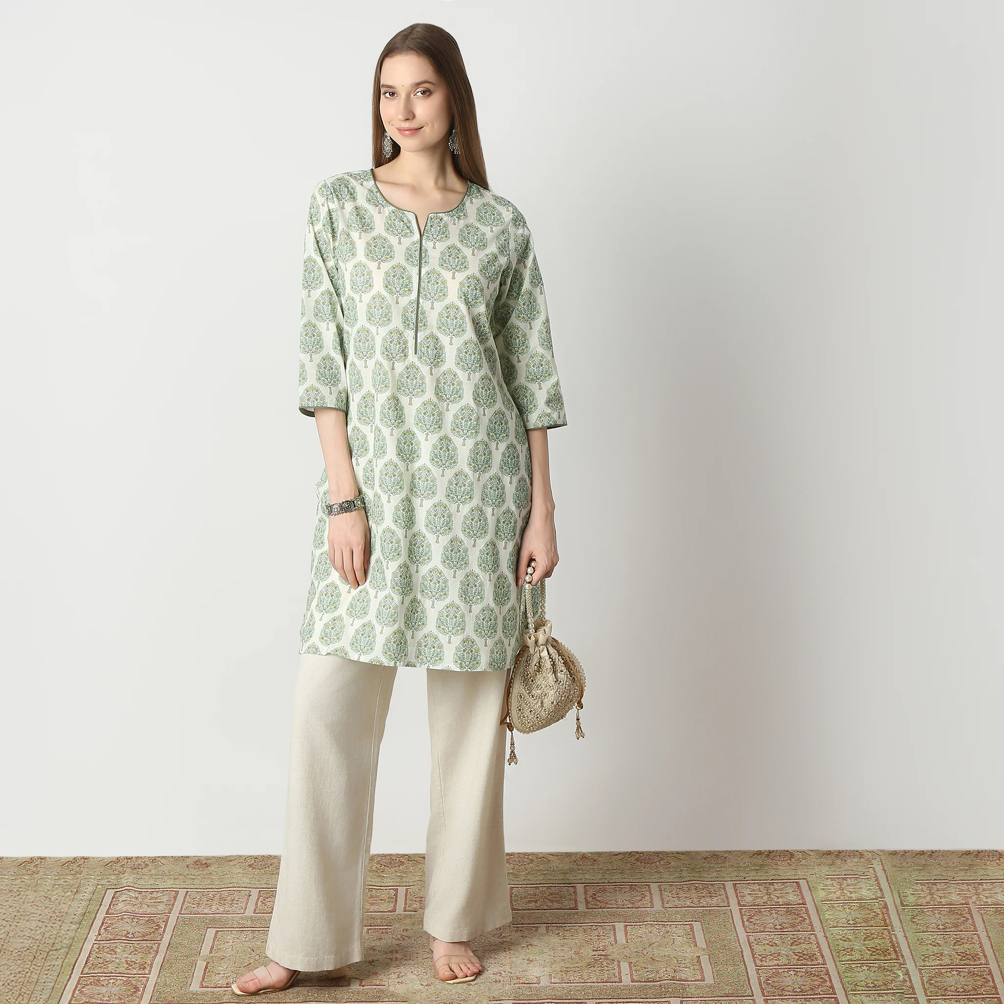 Floral Straight Kurta