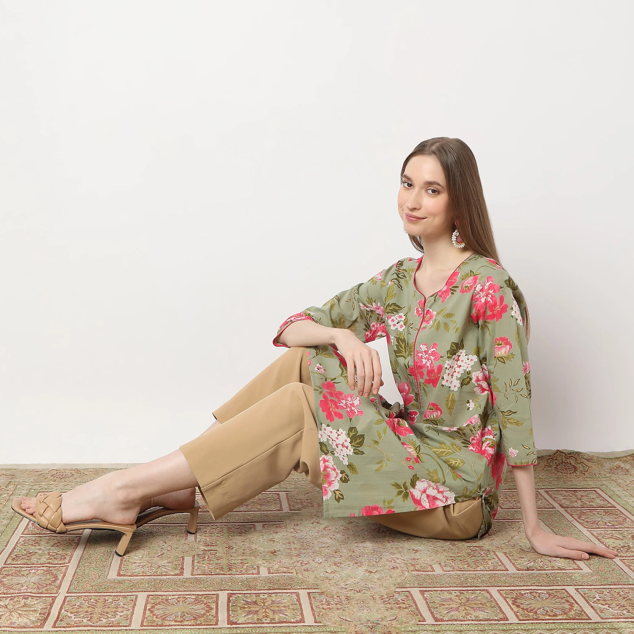 Floral Straight Kurta