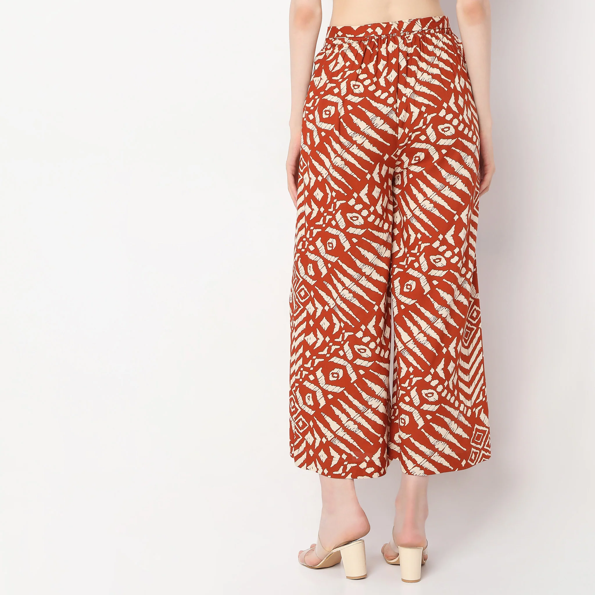 Straight Fit High Rise Culottes - Image 3