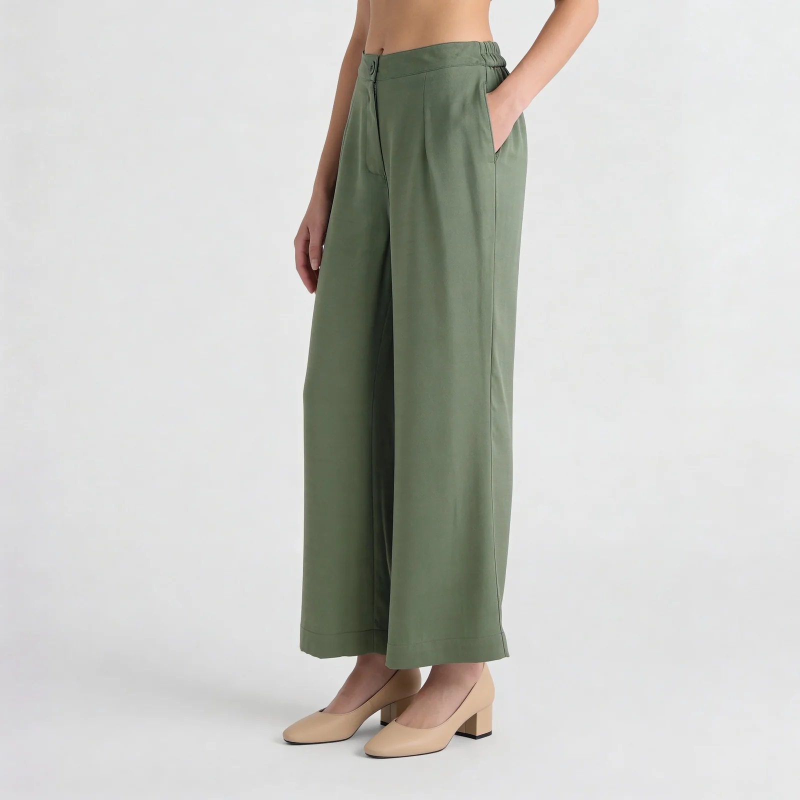 Straight Fit High Rise Pants - Image 5