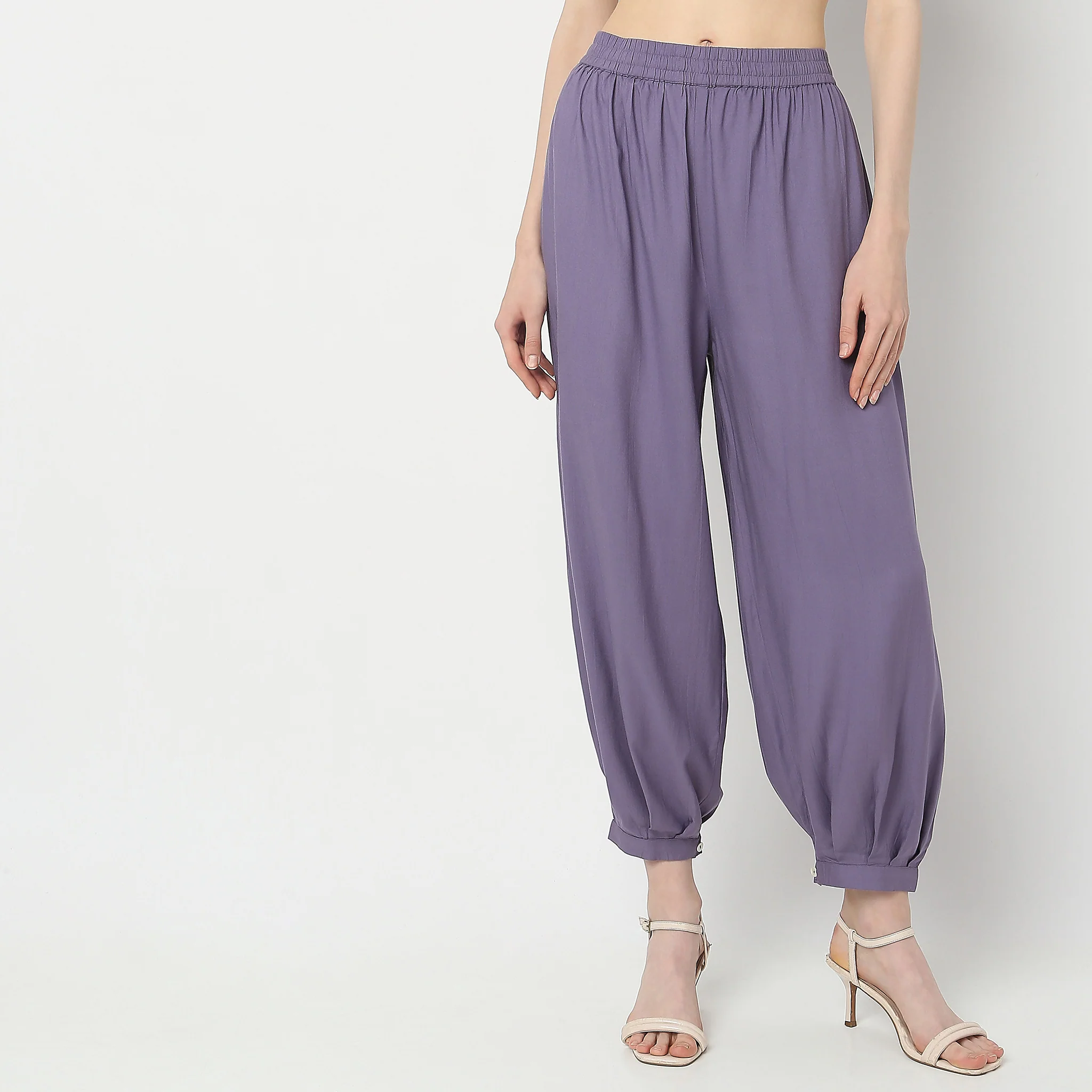 Straight Fit Mid Rise Afghani Pants - Image 2