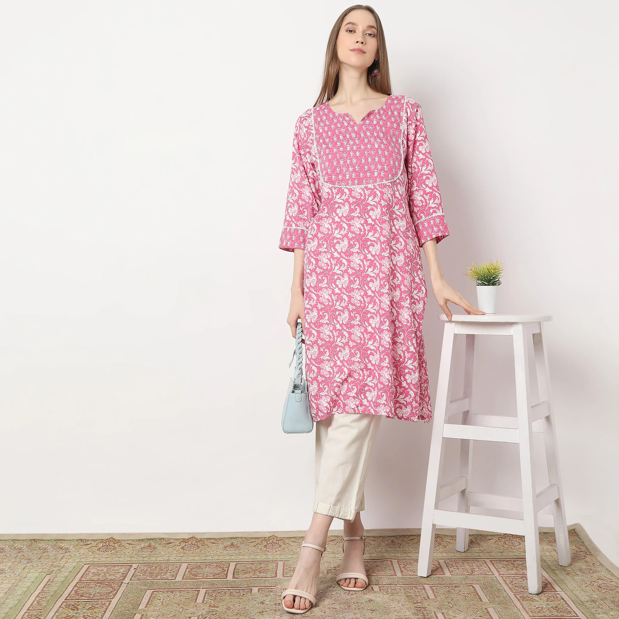 Printed Straight Kurta