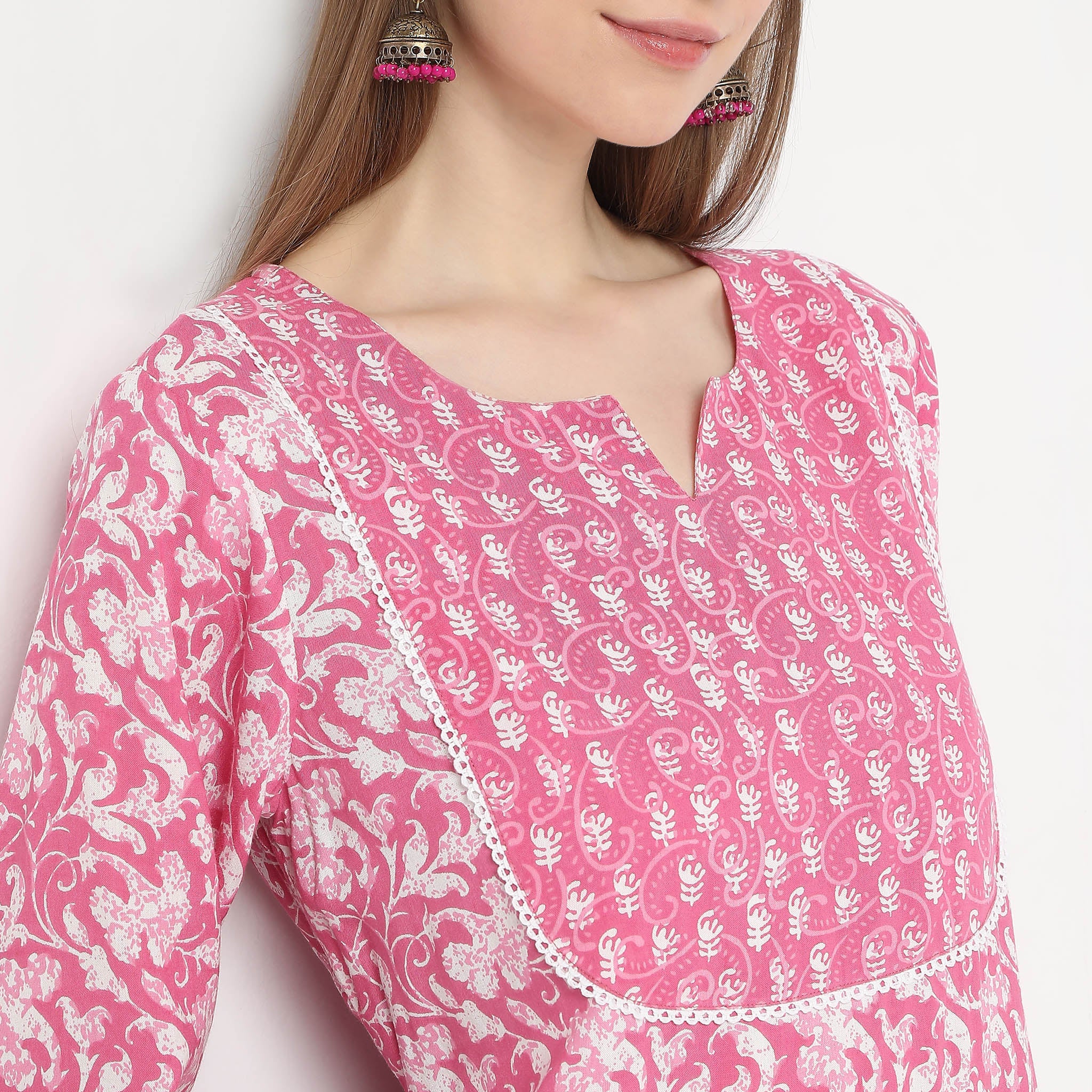 Printed Straight Kurta - Image 4