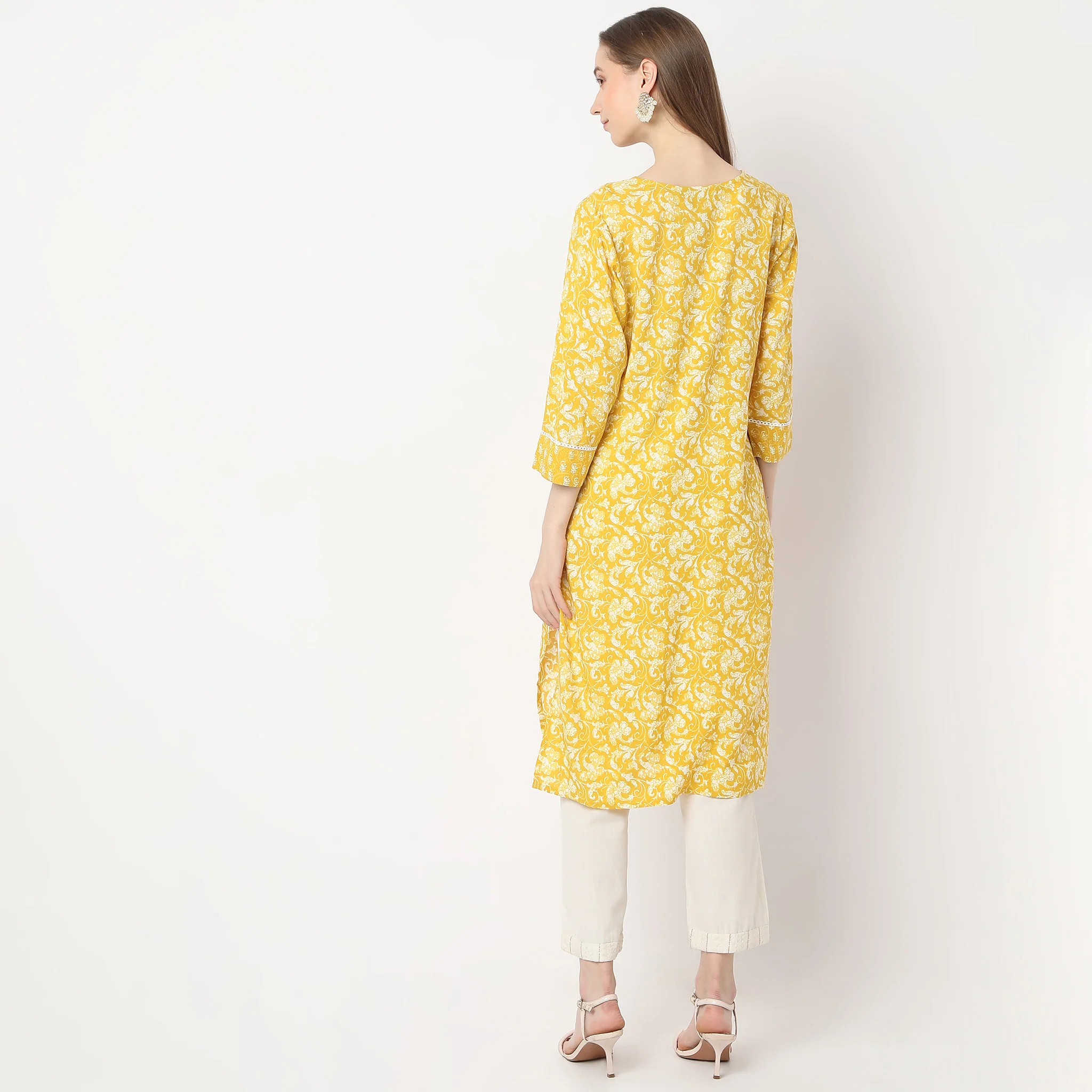 Printed Straight Kurta - Image 8