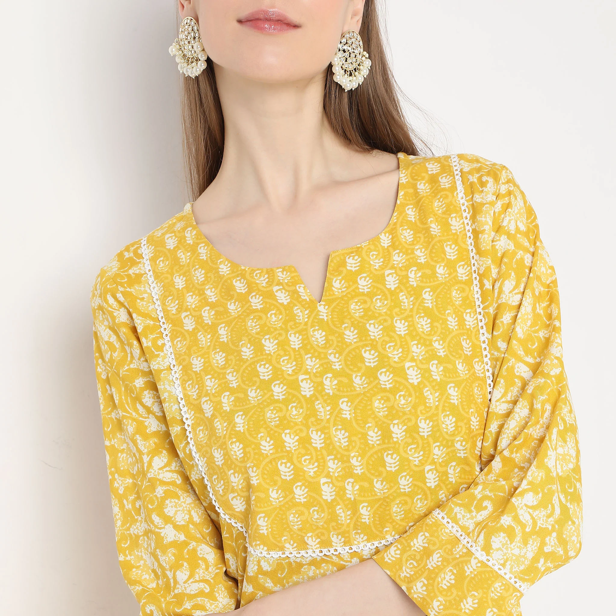 Printed Straight Kurta - Image 9