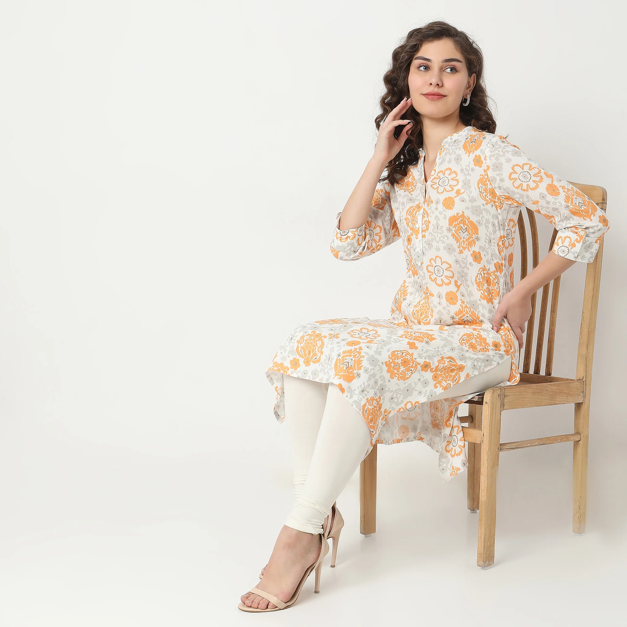 Straight Fit Printed Kurta
